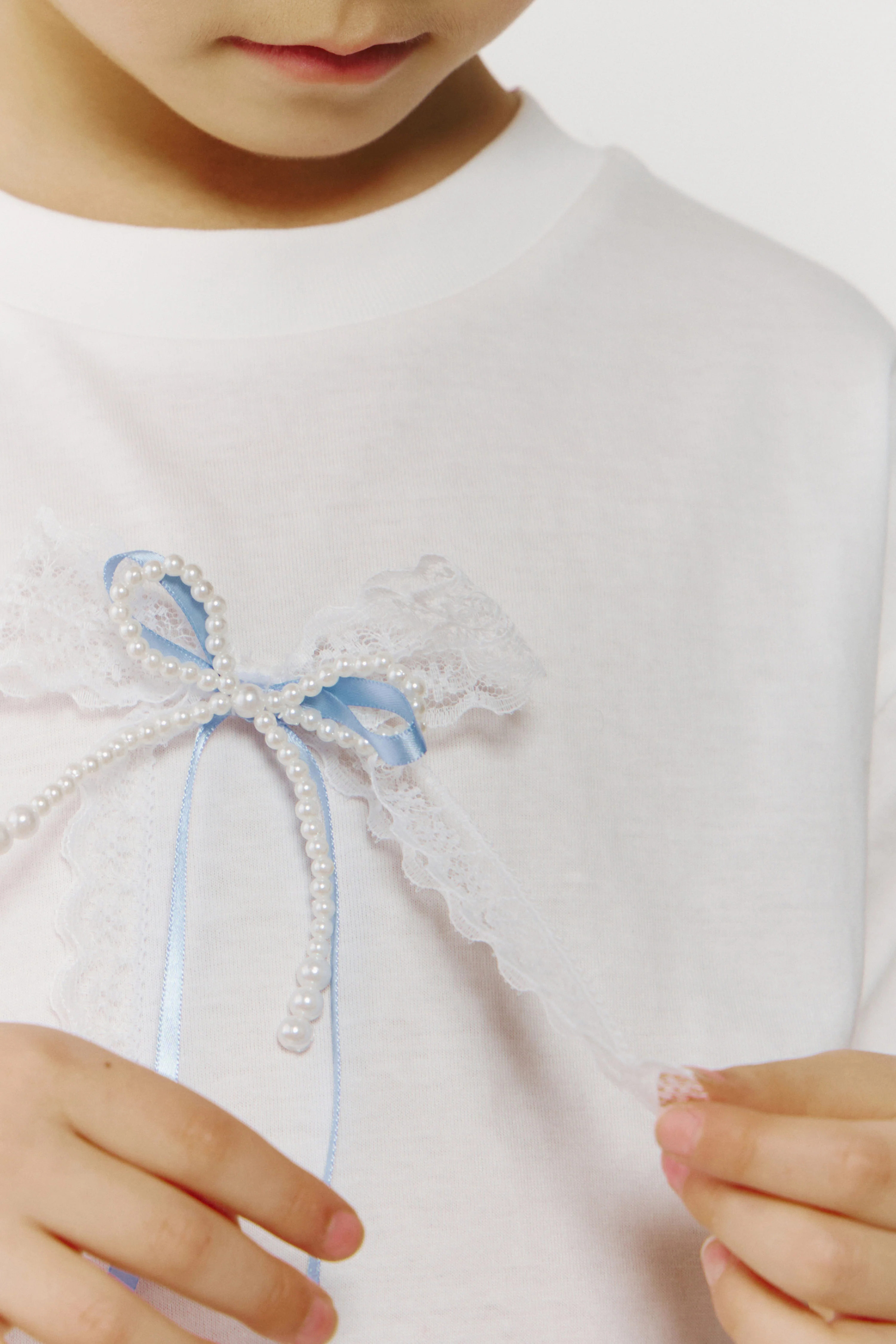 APPLIQUÉ-DETAIL COTTON T-SHIRT - Image 3