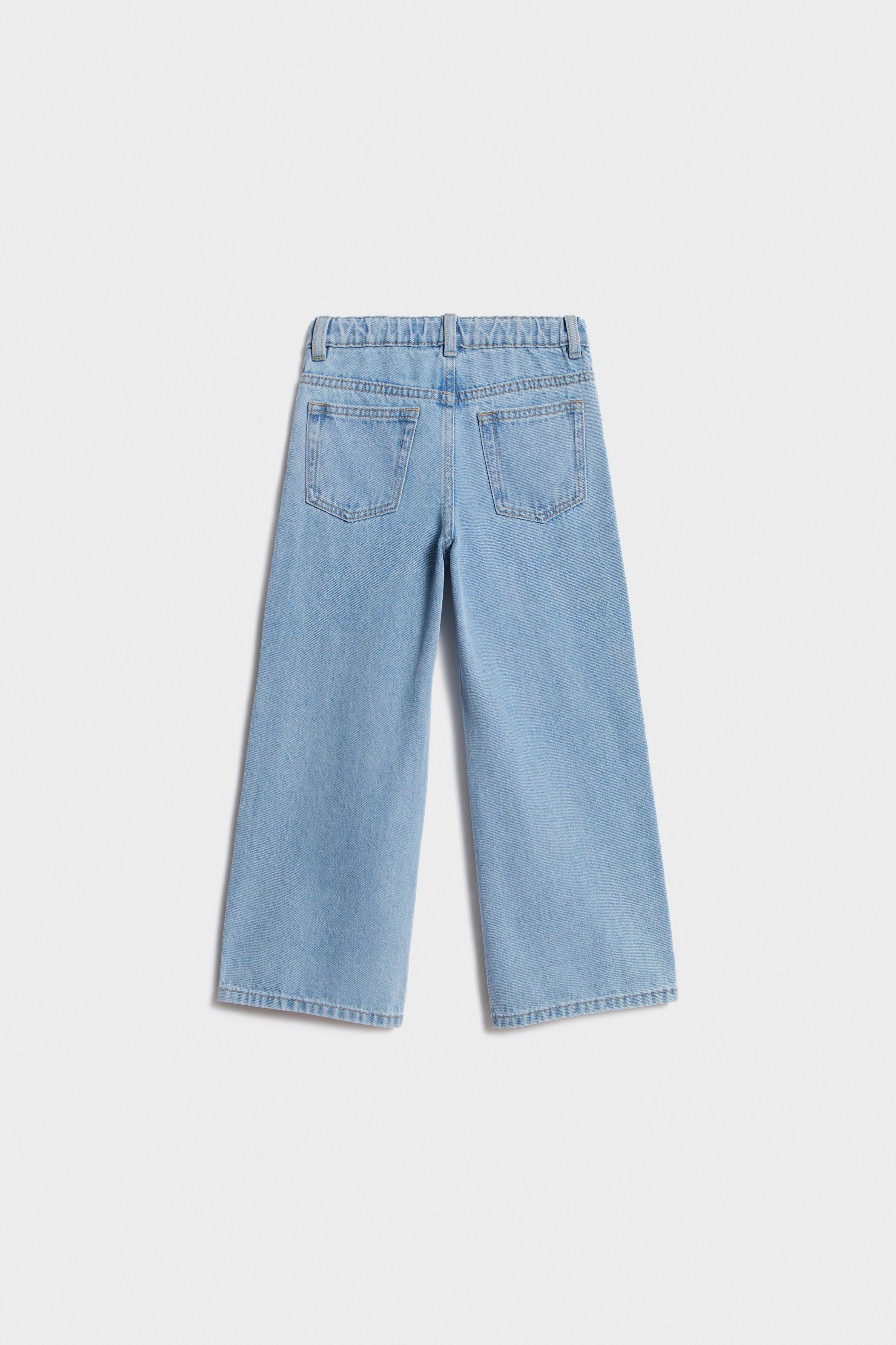 APPLIQUÉD WIDE-LEG JEANS - Image 6