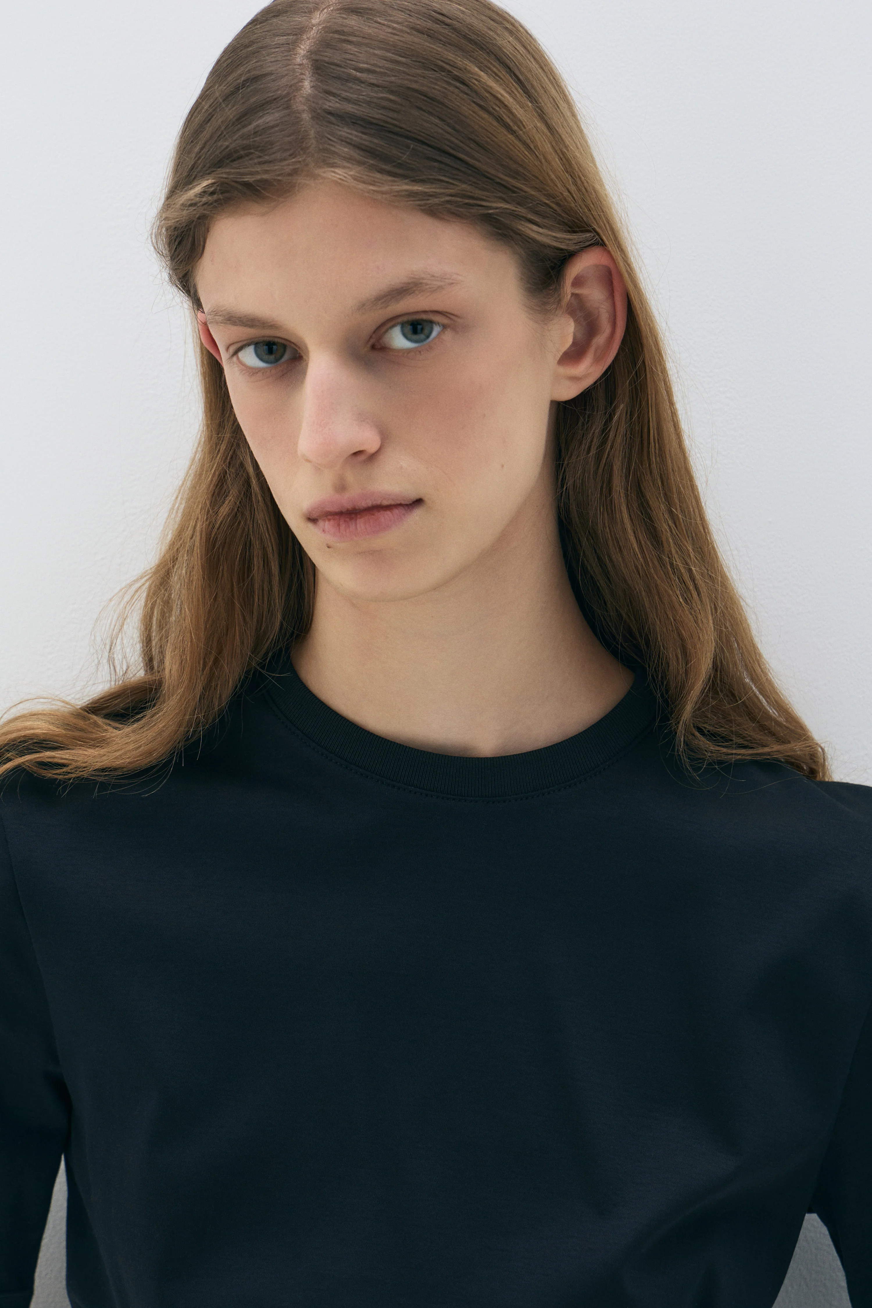 ASYMMETRIC COTTON INTERLOCK T-SHIRT - Image 3