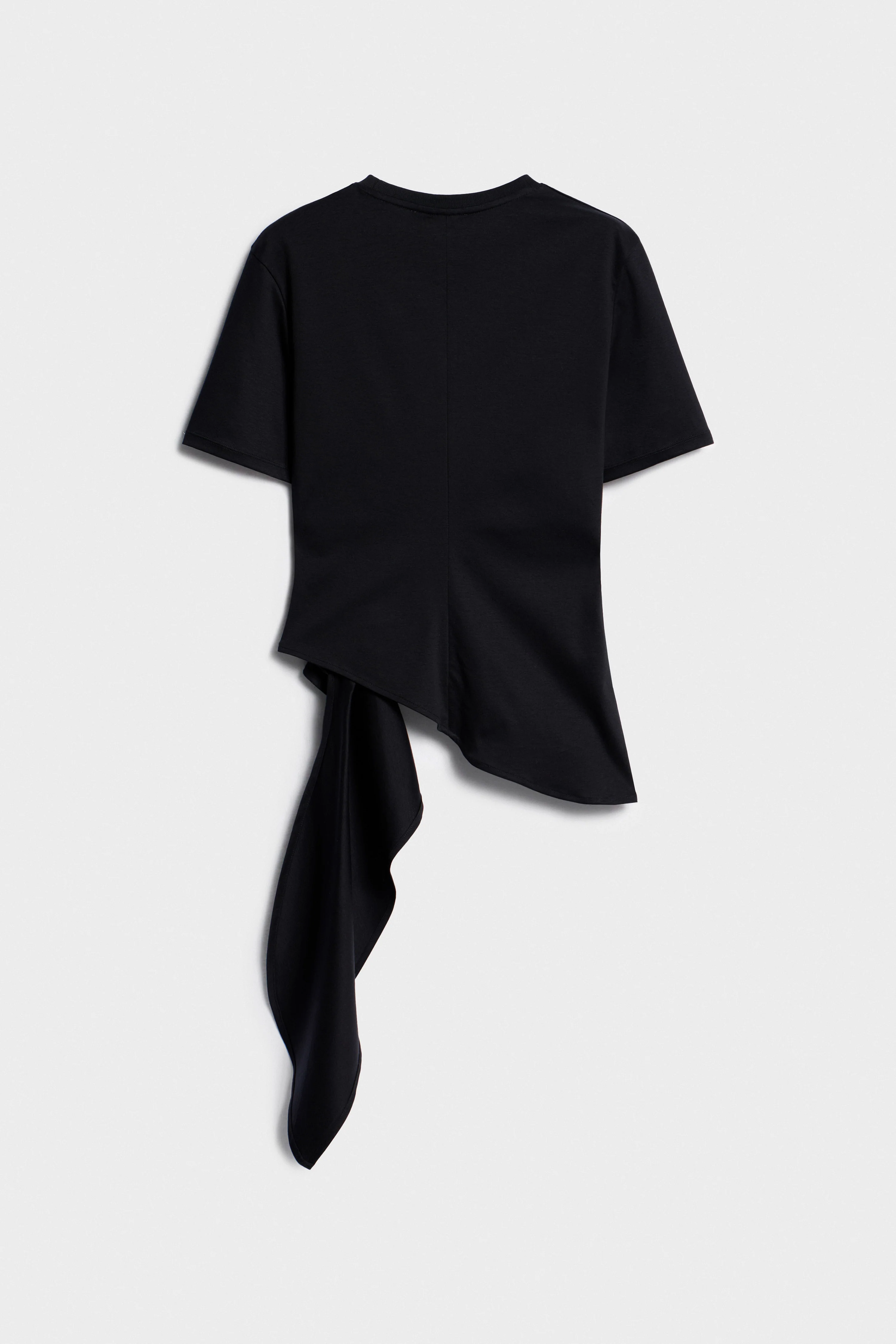 ASYMMETRIC COTTON INTERLOCK T-SHIRT - Image 5