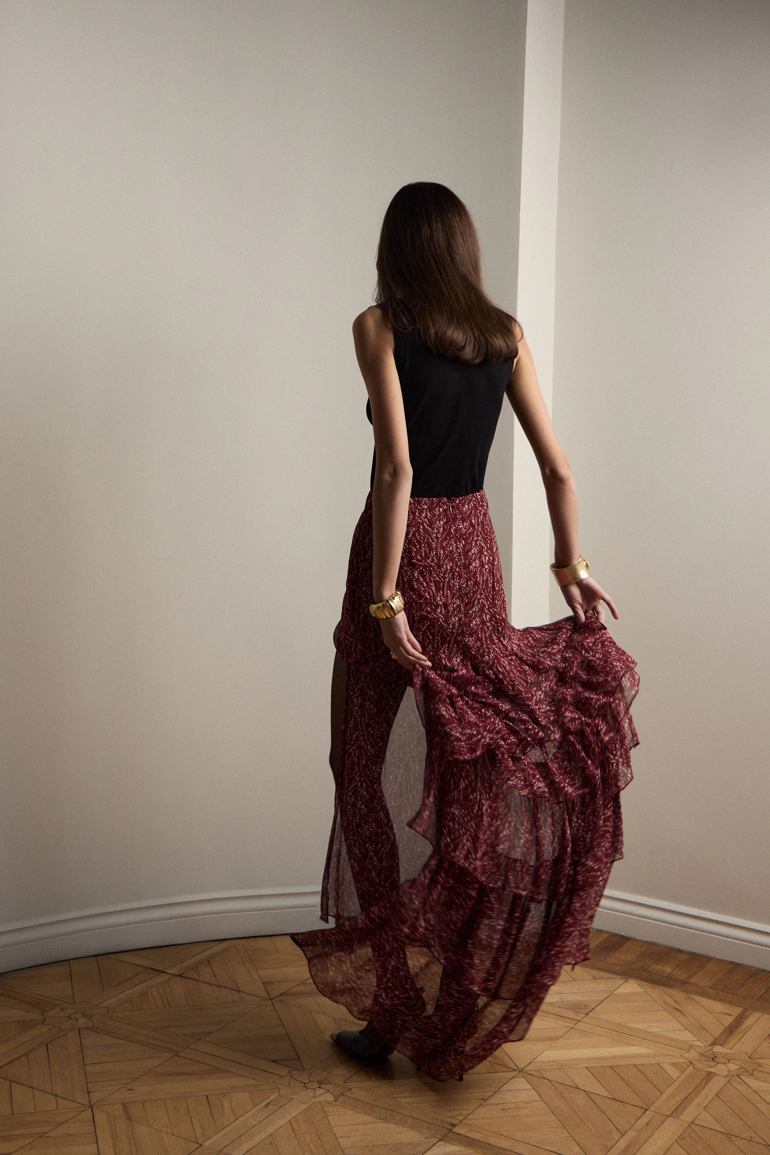 ASYMMETRIC FLOUNCE SKIRT - Image 3