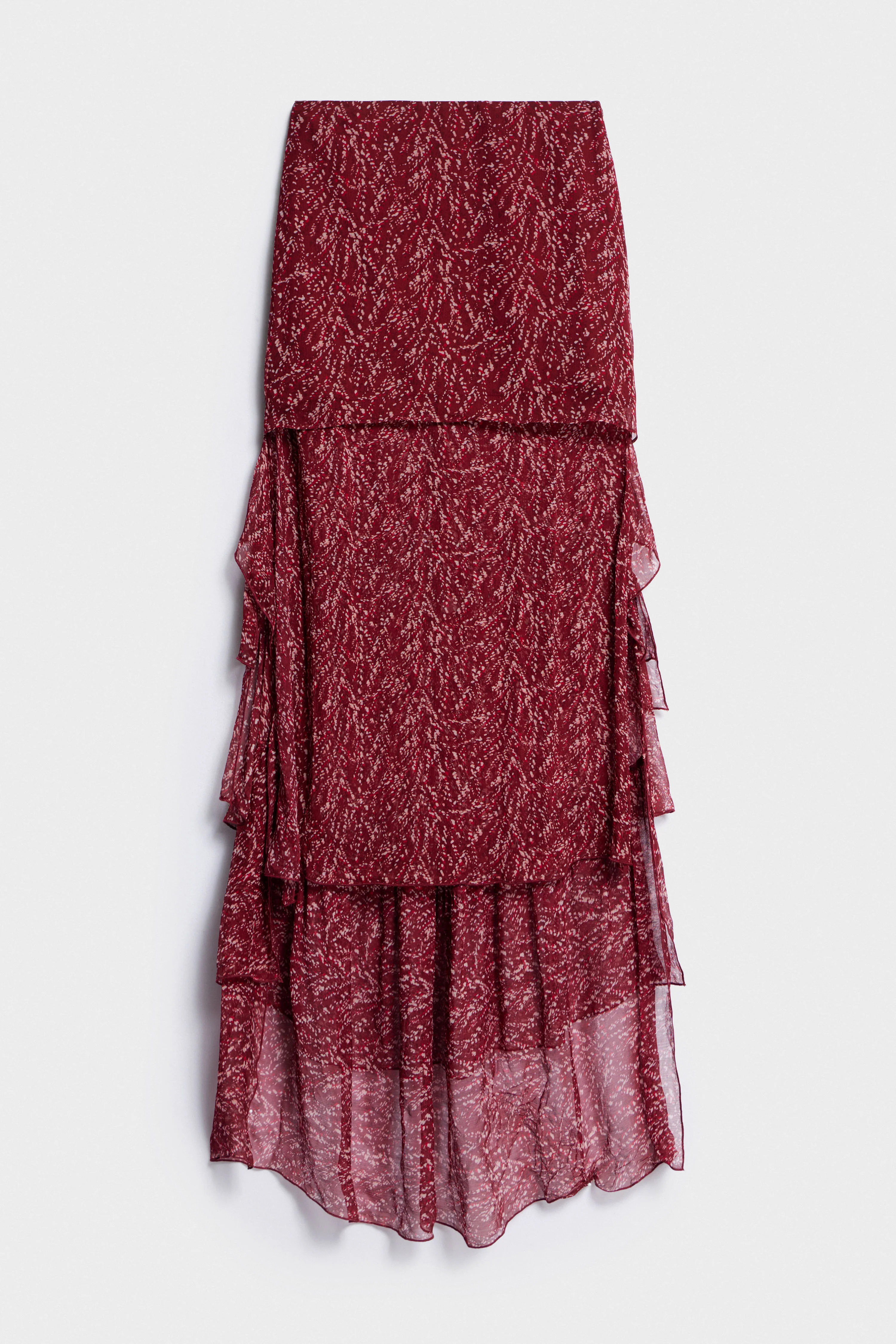 ASYMMETRIC FLOUNCE SKIRT - Image 4