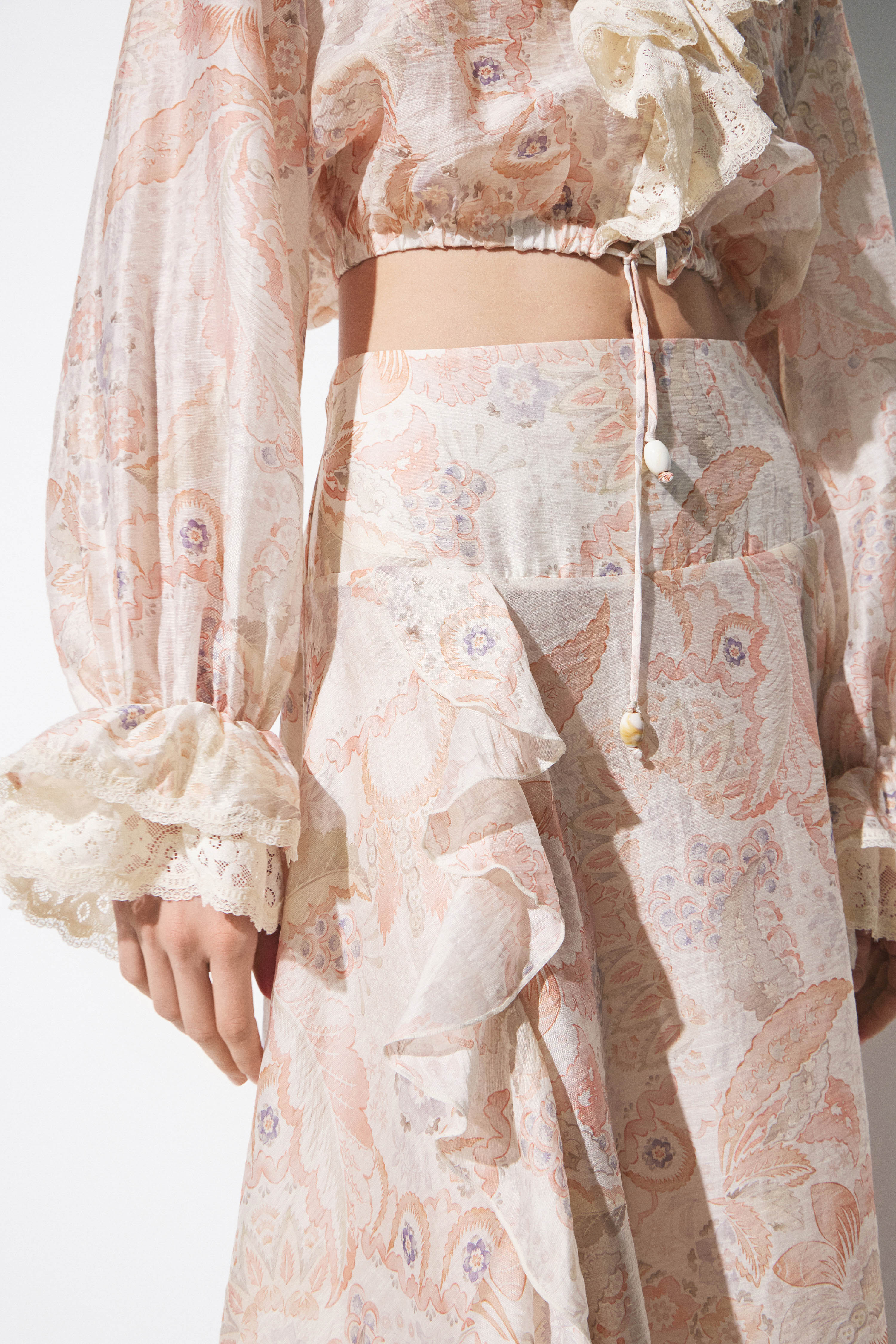 ASYMMETRIC LYOCELL-LINEN SKIRT - Image 2
