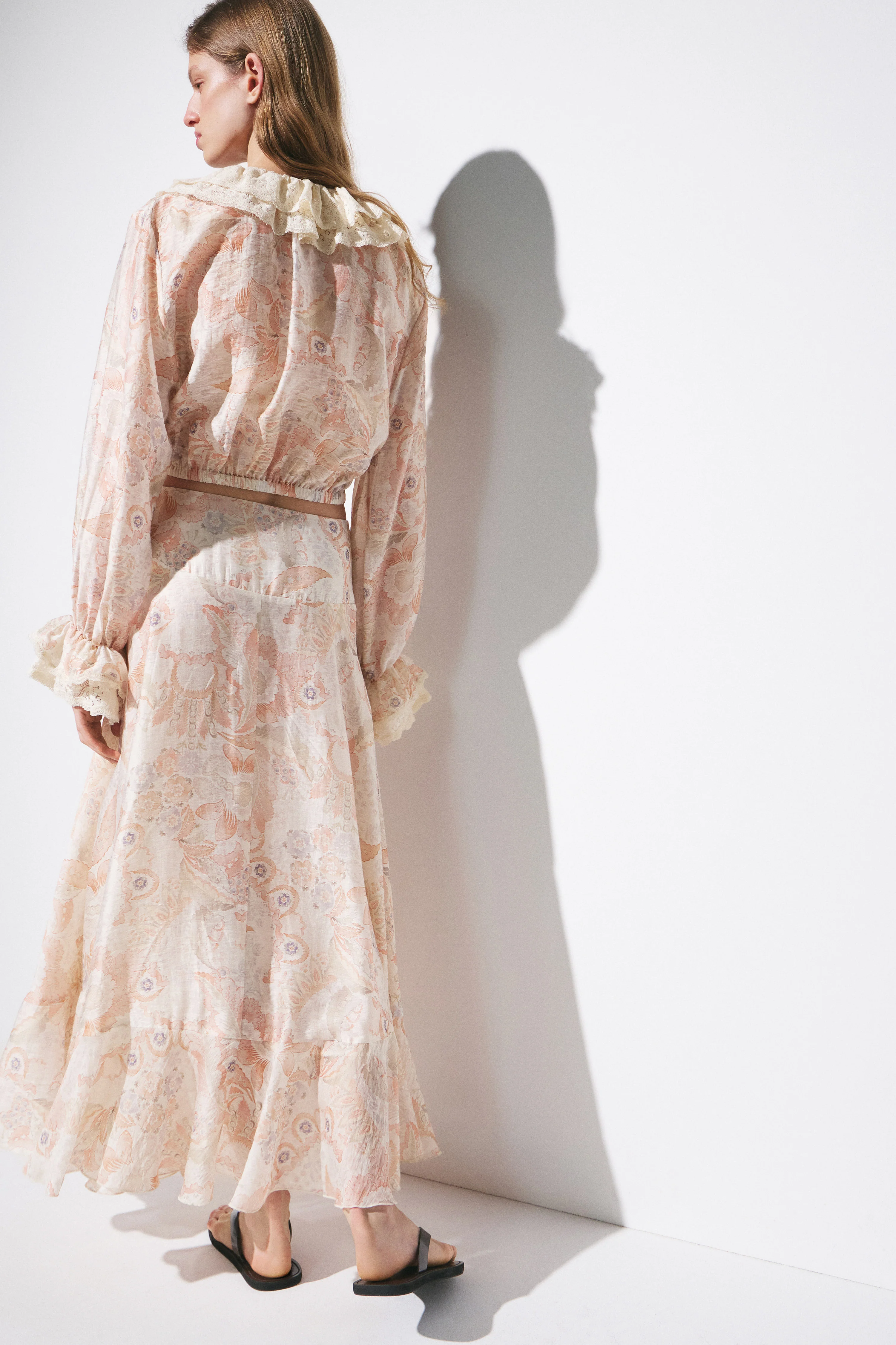 ASYMMETRIC LYOCELL-LINEN SKIRT - Image 4