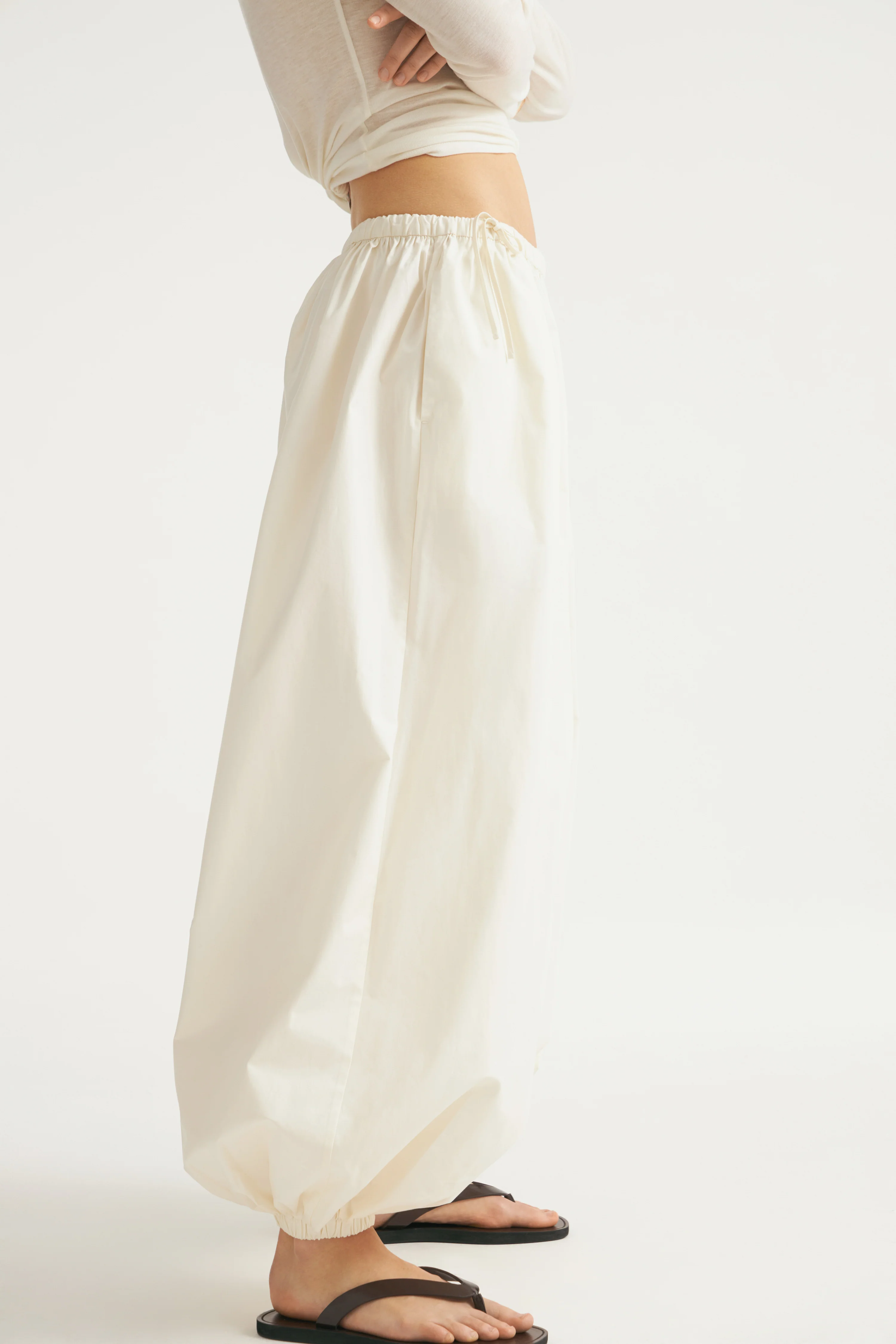 BAGGY FIT COTTON TROUSERS - Image 3