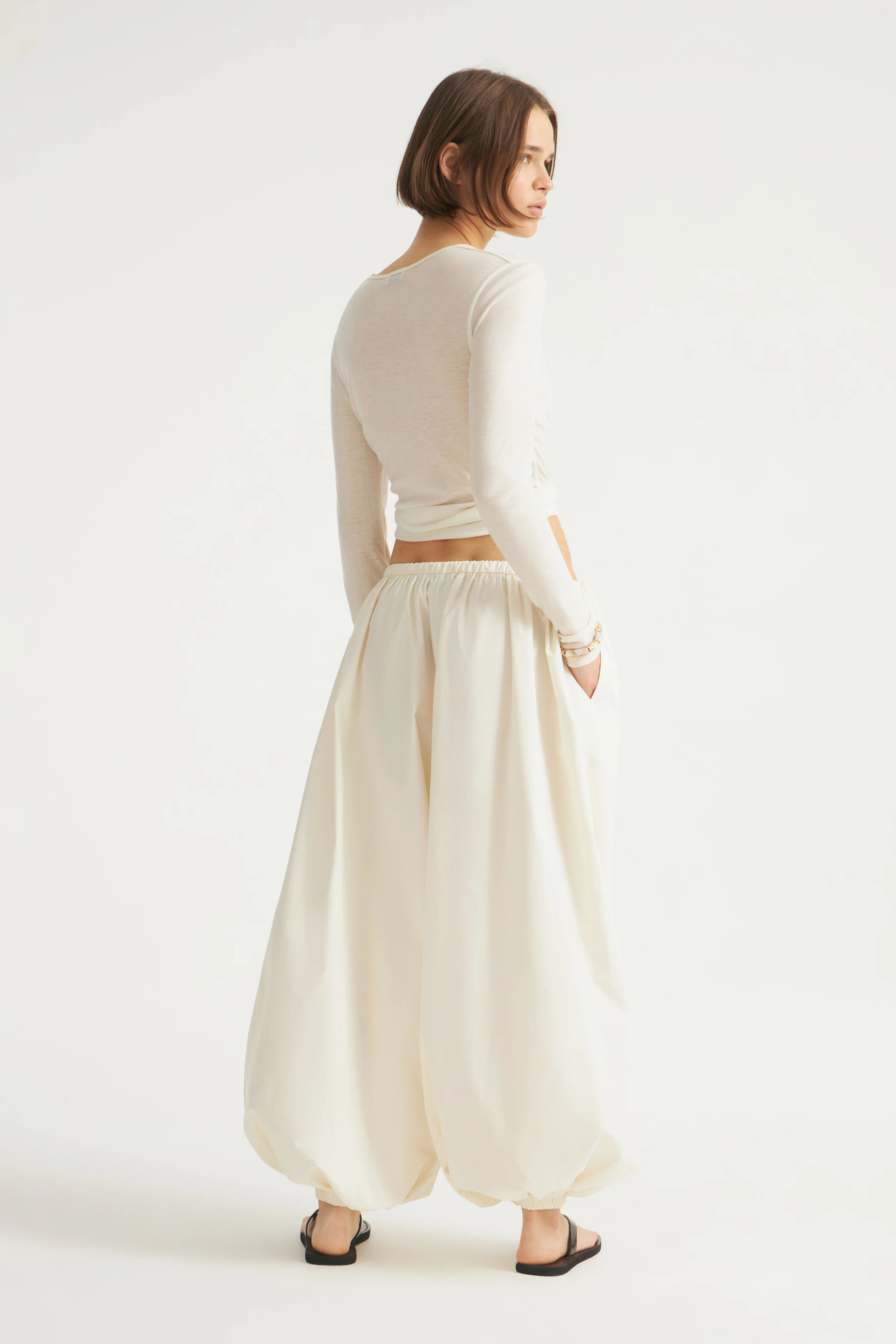 BAGGY FIT COTTON TROUSERS - Image 5