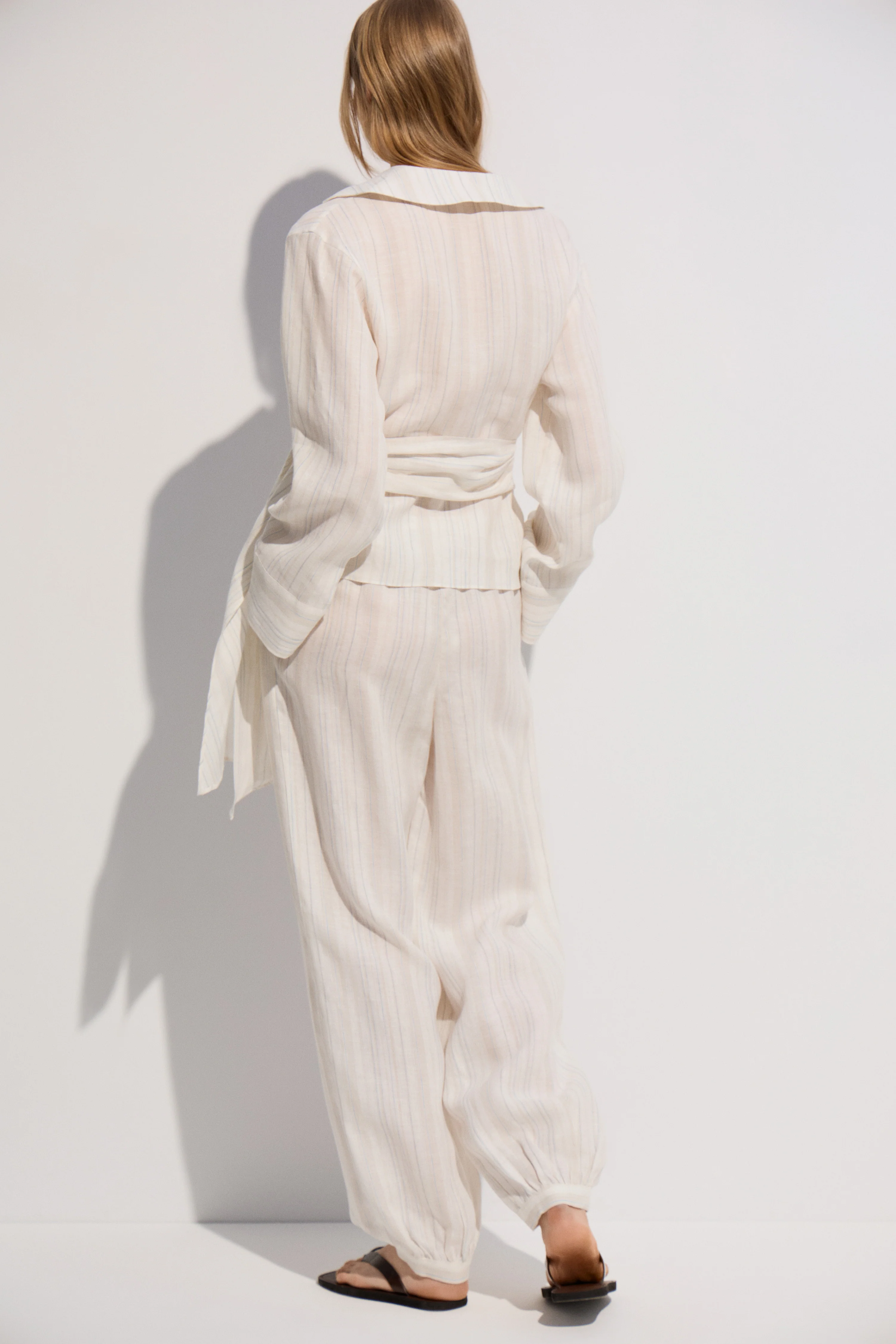 BAGGY FIT LINEN TROUSERS - Image 3