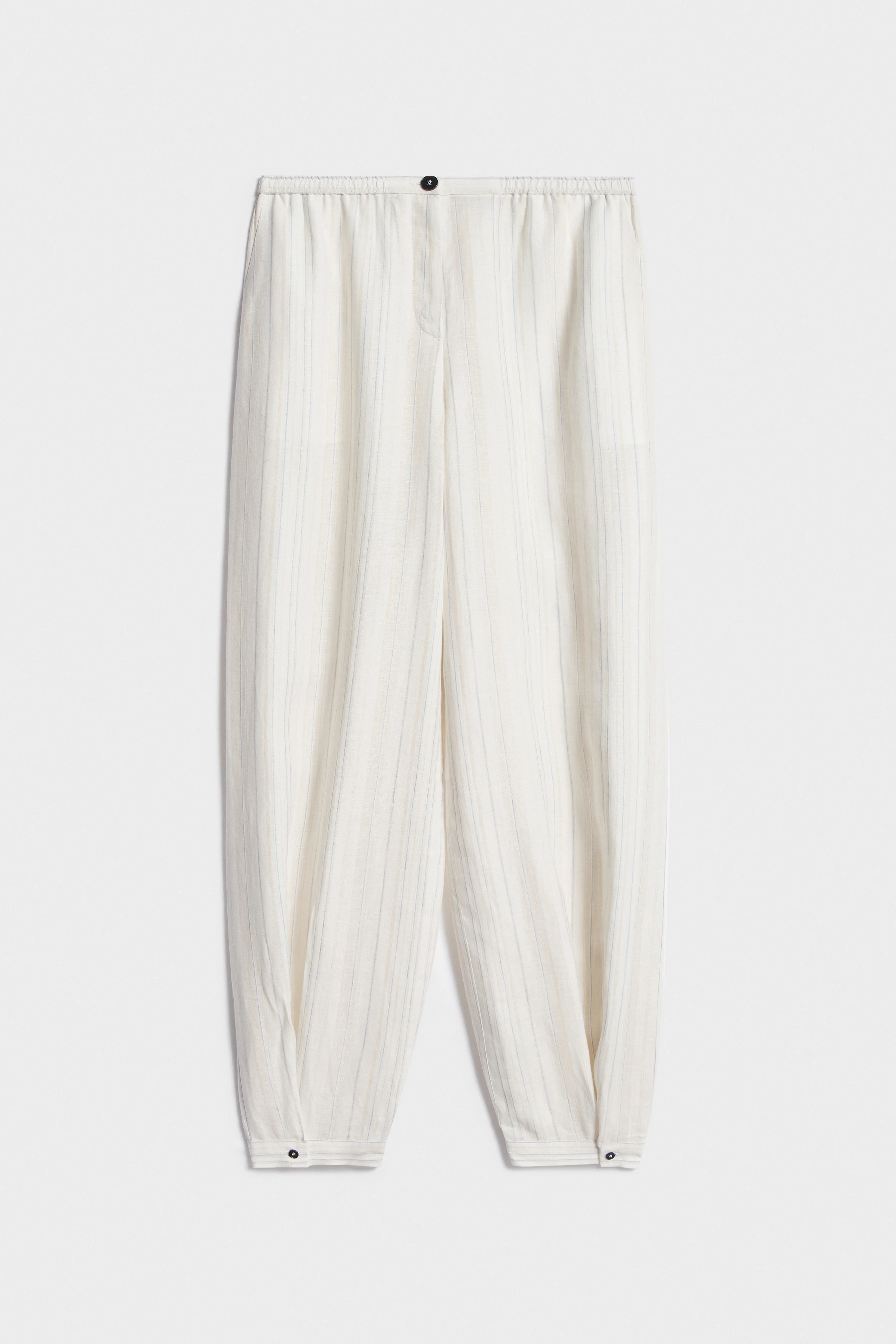 BAGGY FIT LINEN TROUSERS - Image 4