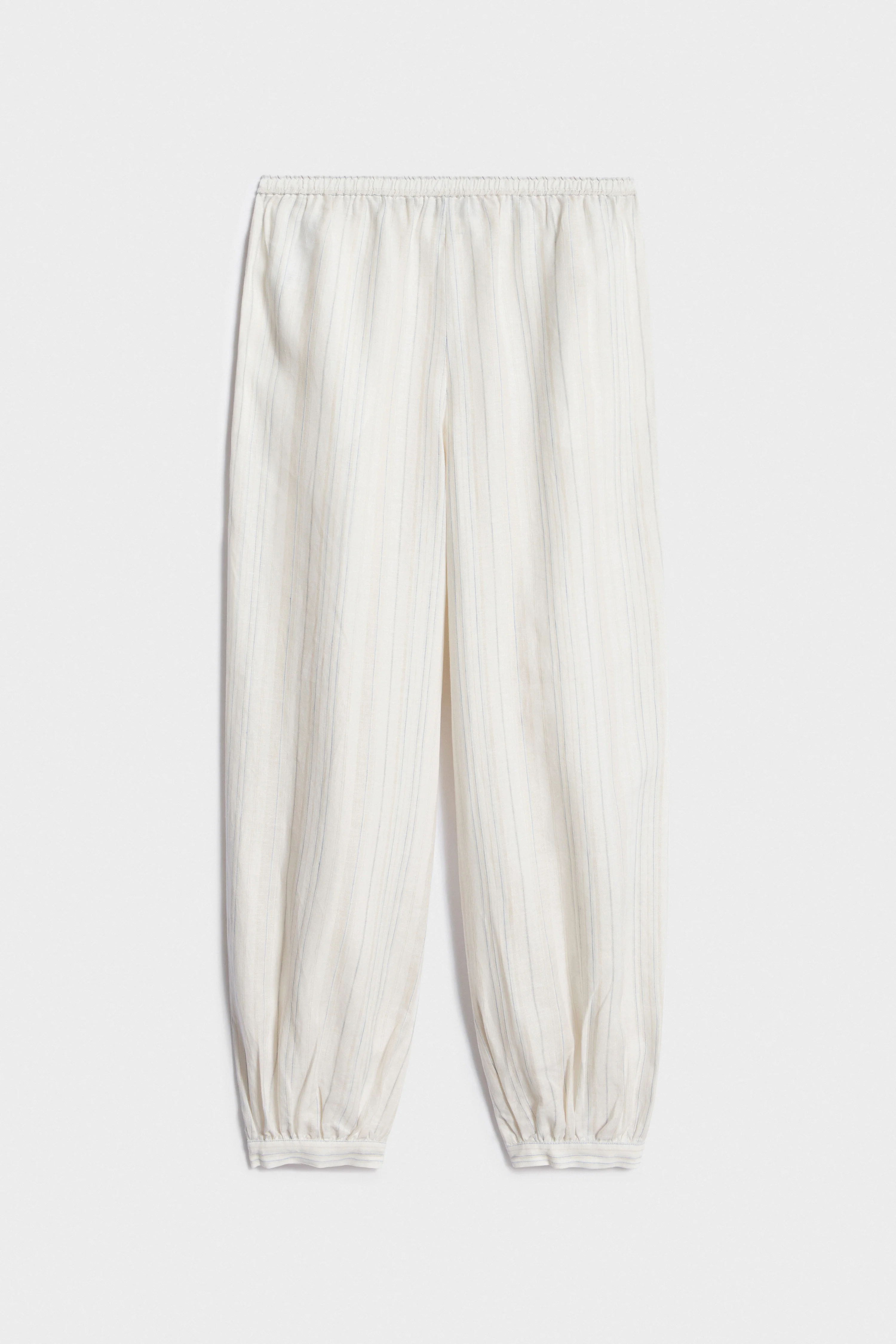 BAGGY FIT LINEN TROUSERS - Image 5