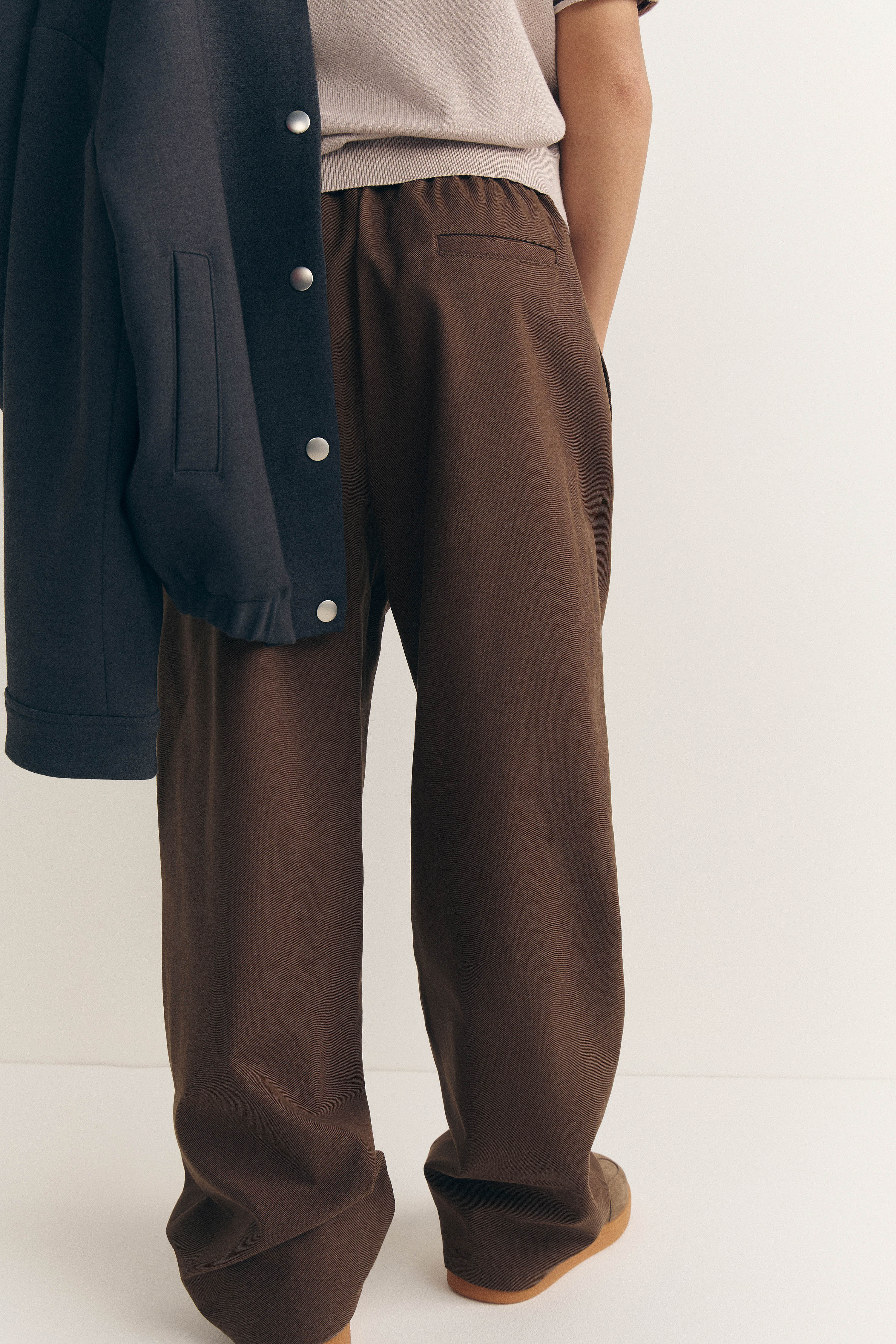 BAGGY-FIT TWILL TROUSERS - Image 3