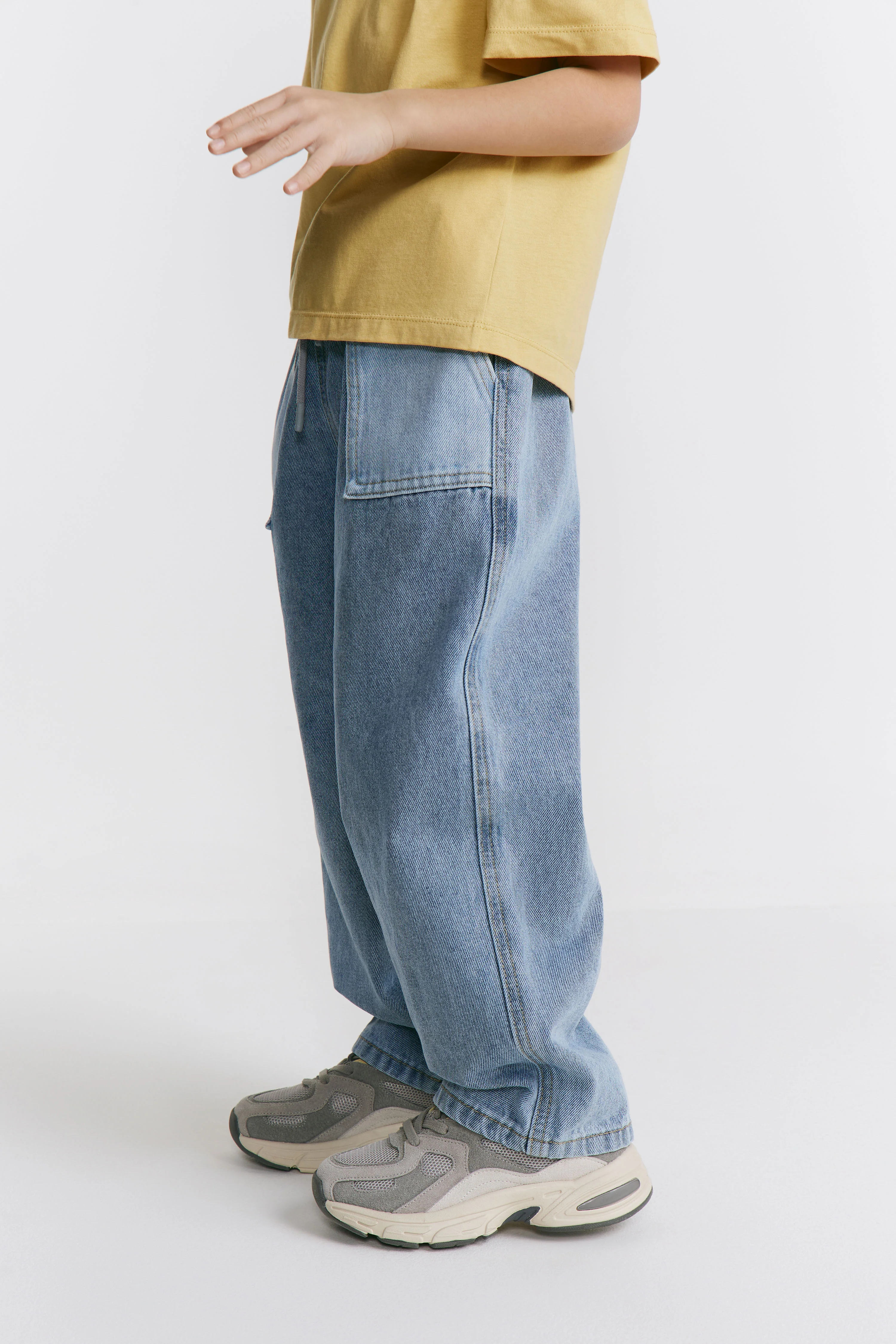 BAGGY JEANS WITH ELASTIC WAISTBAND - Image 4