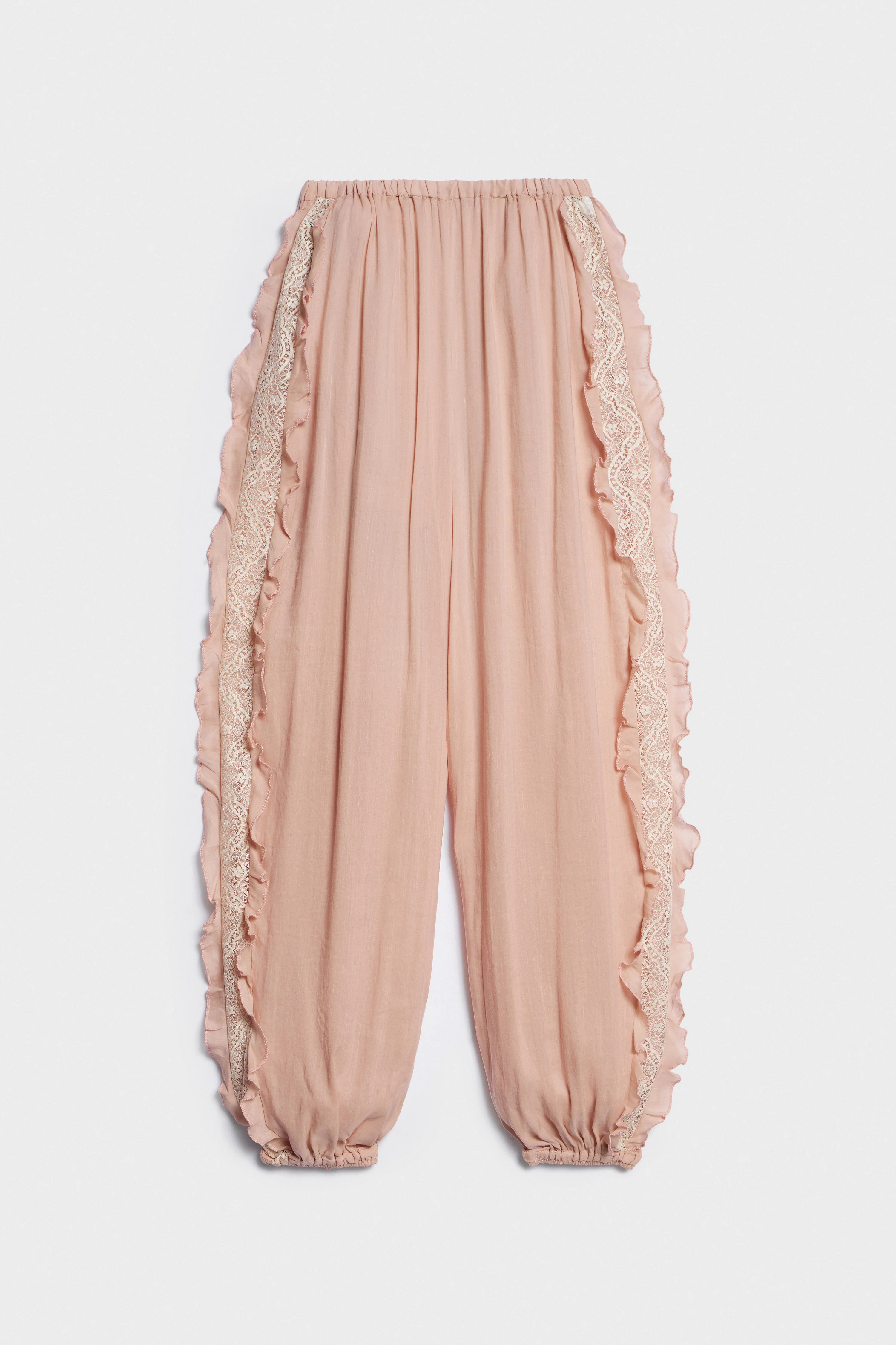 BARREL LEG RAMIE-LYOCELL TROUSERS - Image 3