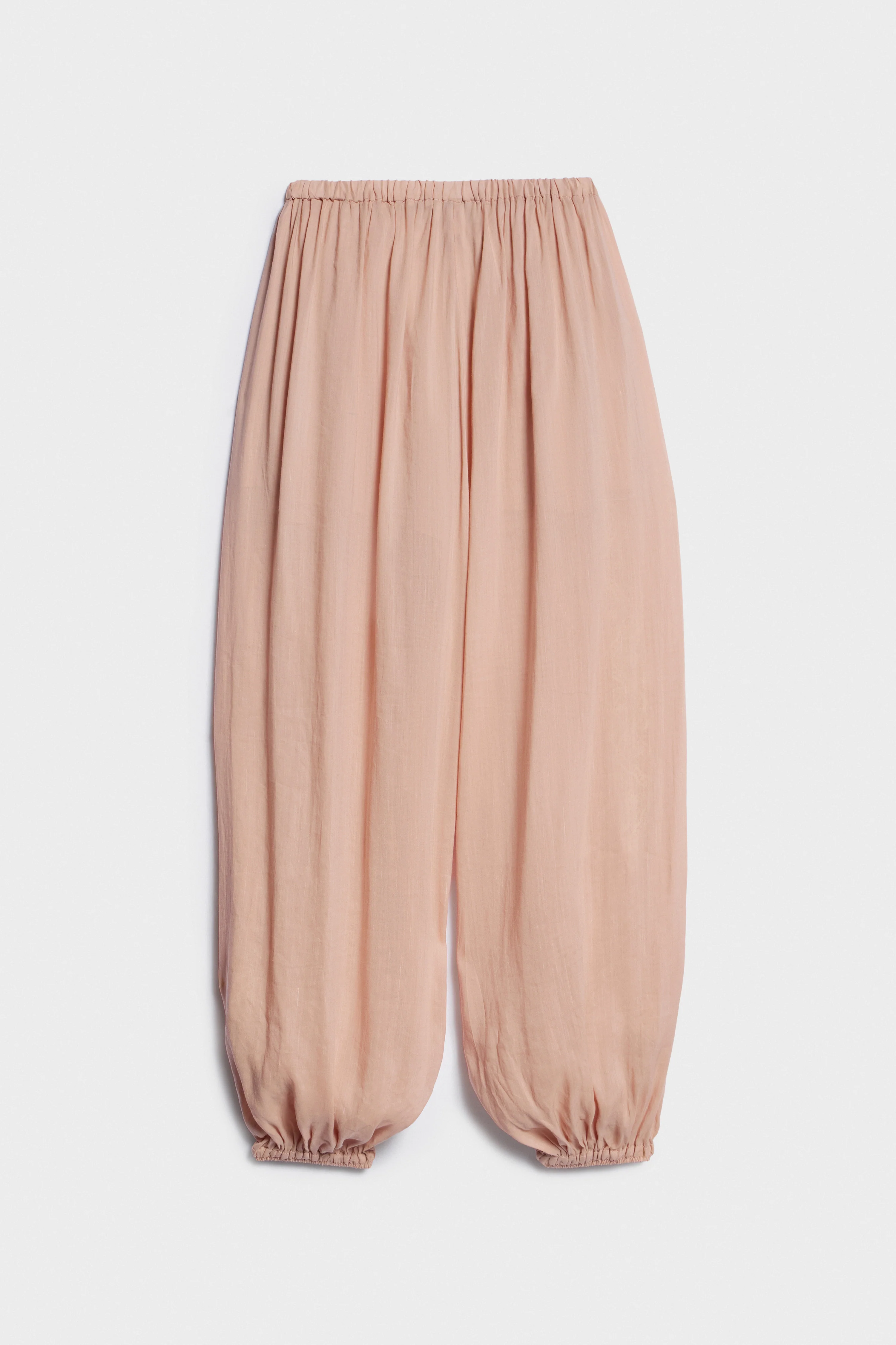 BARREL LEG RAMIE-LYOCELL TROUSERS - Image 4