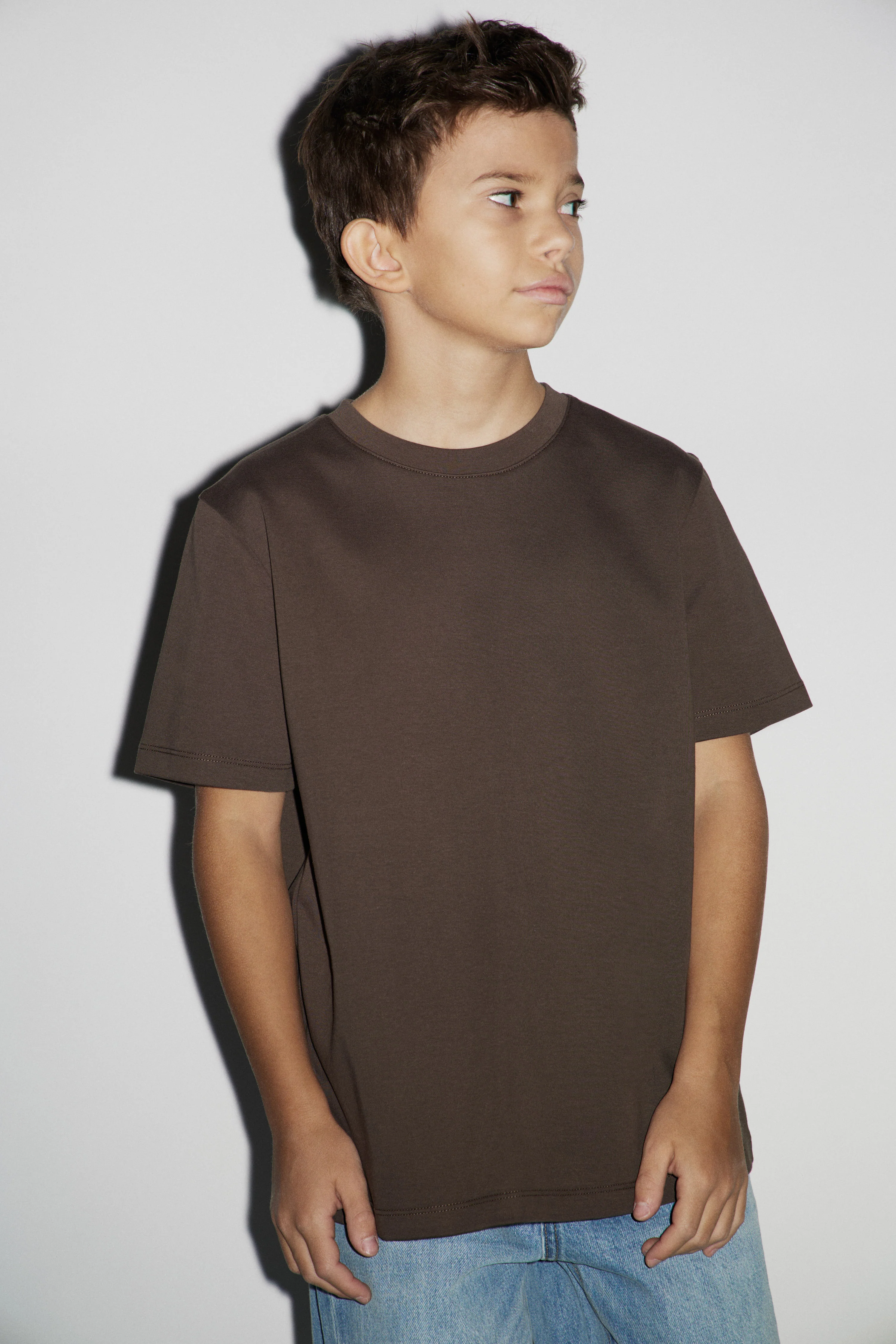 BASIC COTTON BLEND T-SHIRT