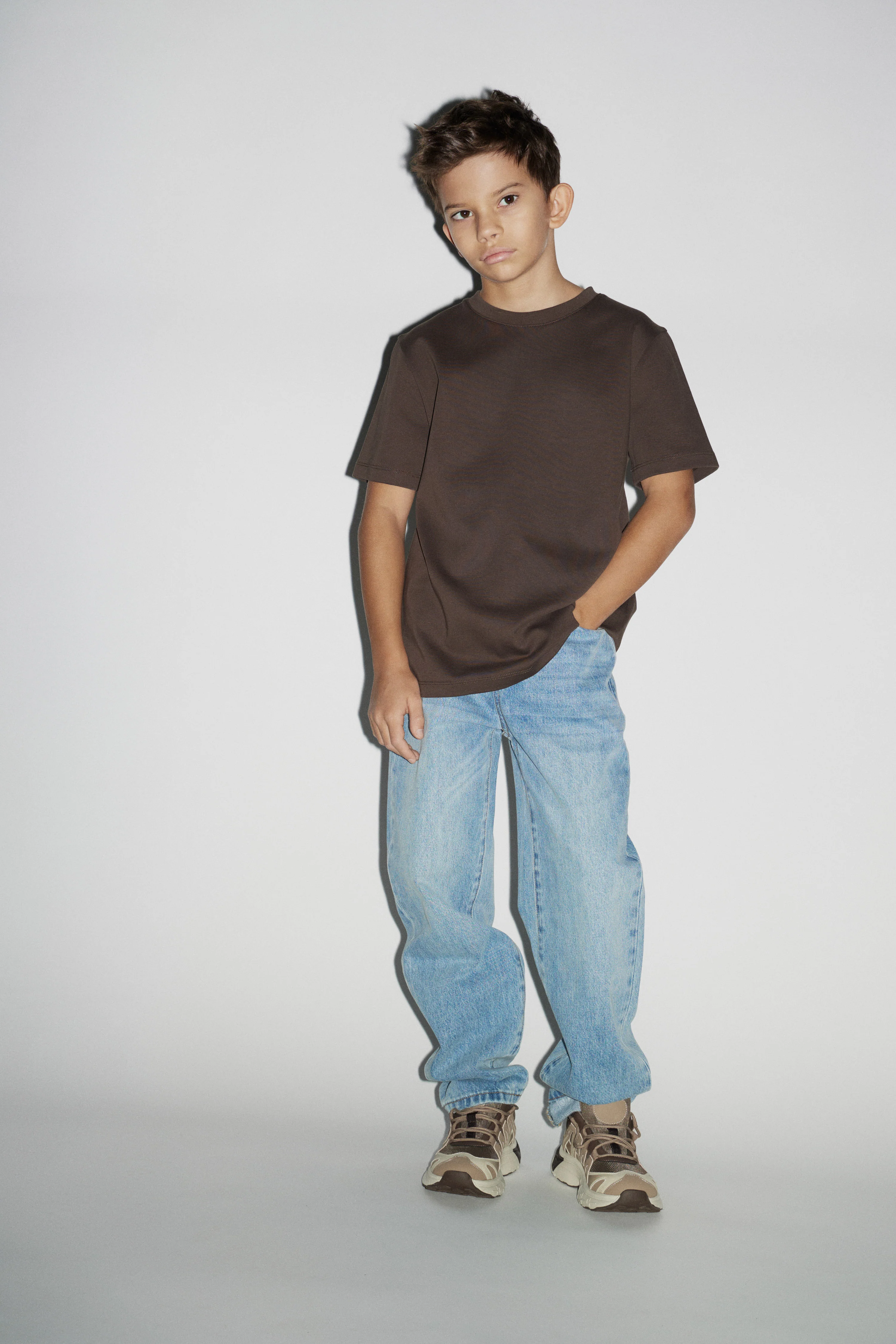 BASIC COTTON BLEND T-SHIRT - Image 3