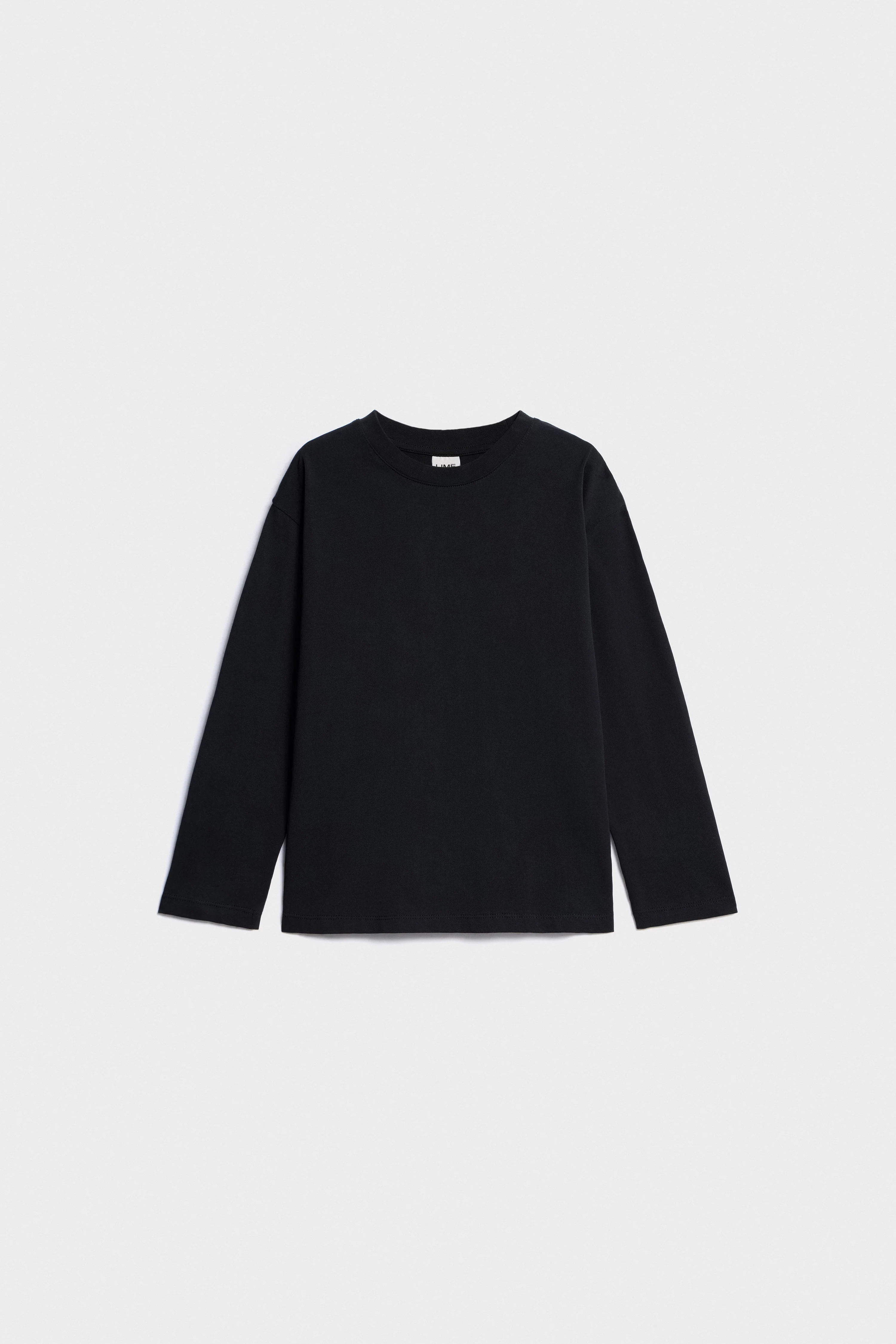 BASIC COTTON T-SHIRT WITH LONG SLEEVES - Image 4
