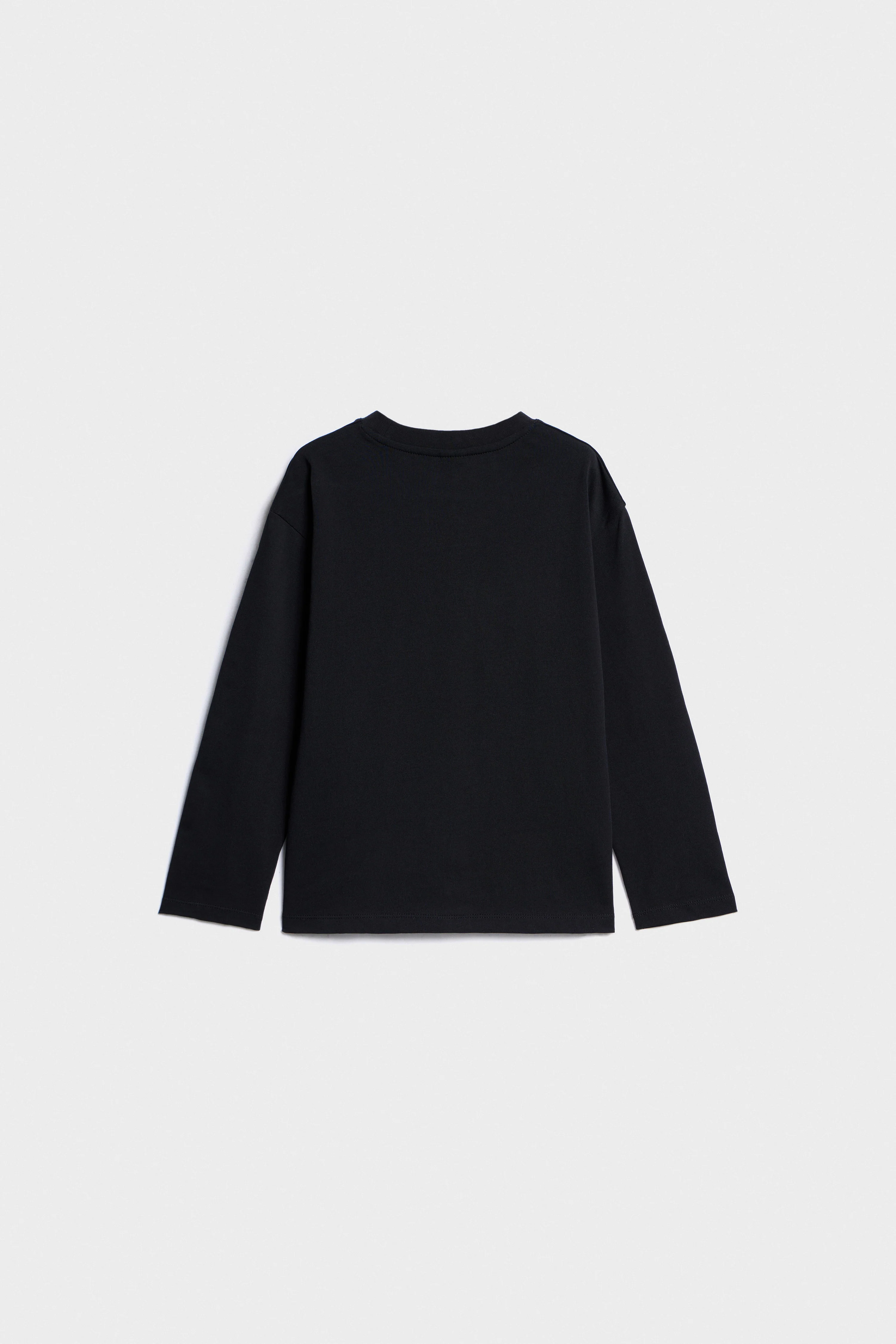 BASIC COTTON T-SHIRT WITH LONG SLEEVES - Image 5