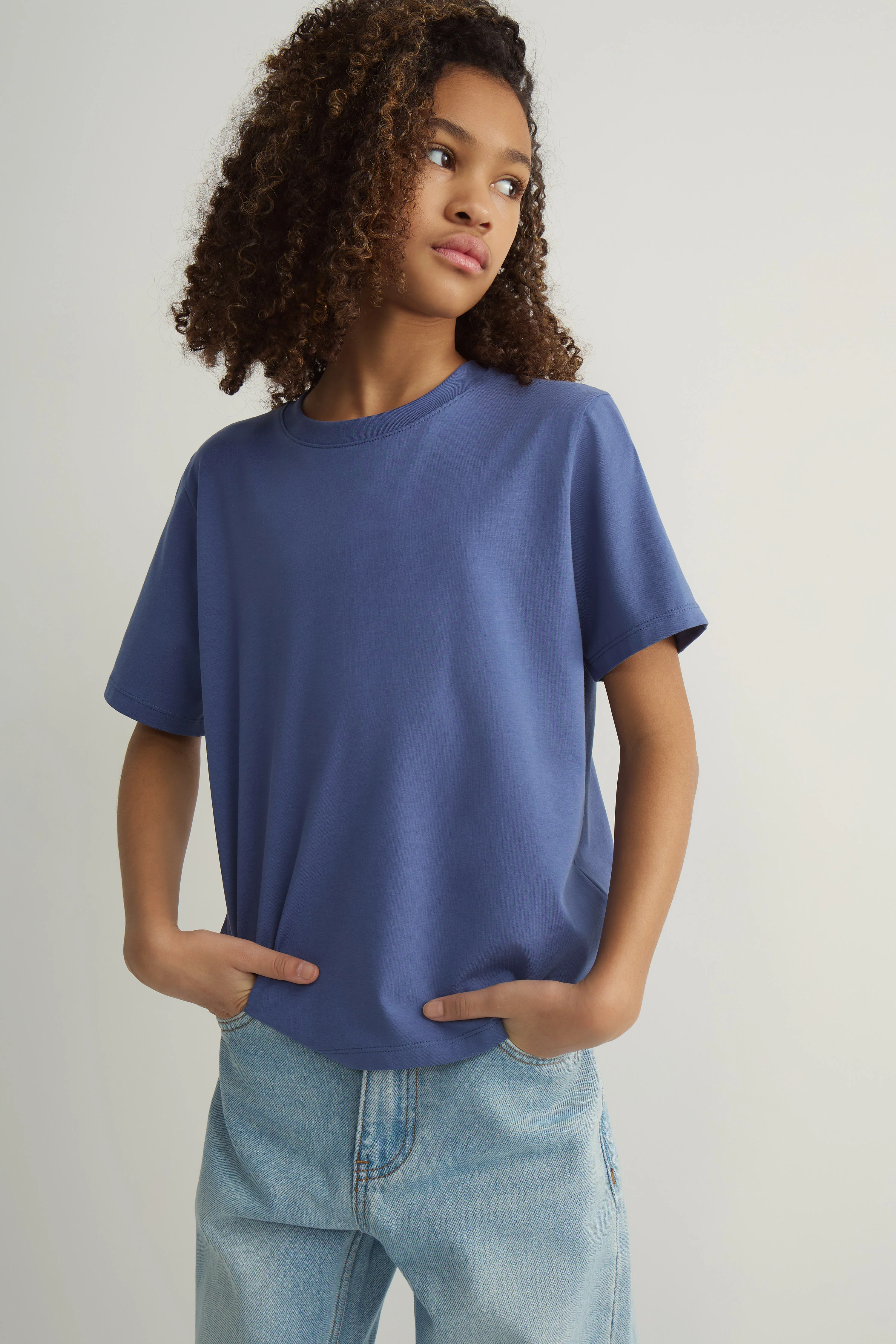 BASIC COTTON-MODAL T-SHIRT