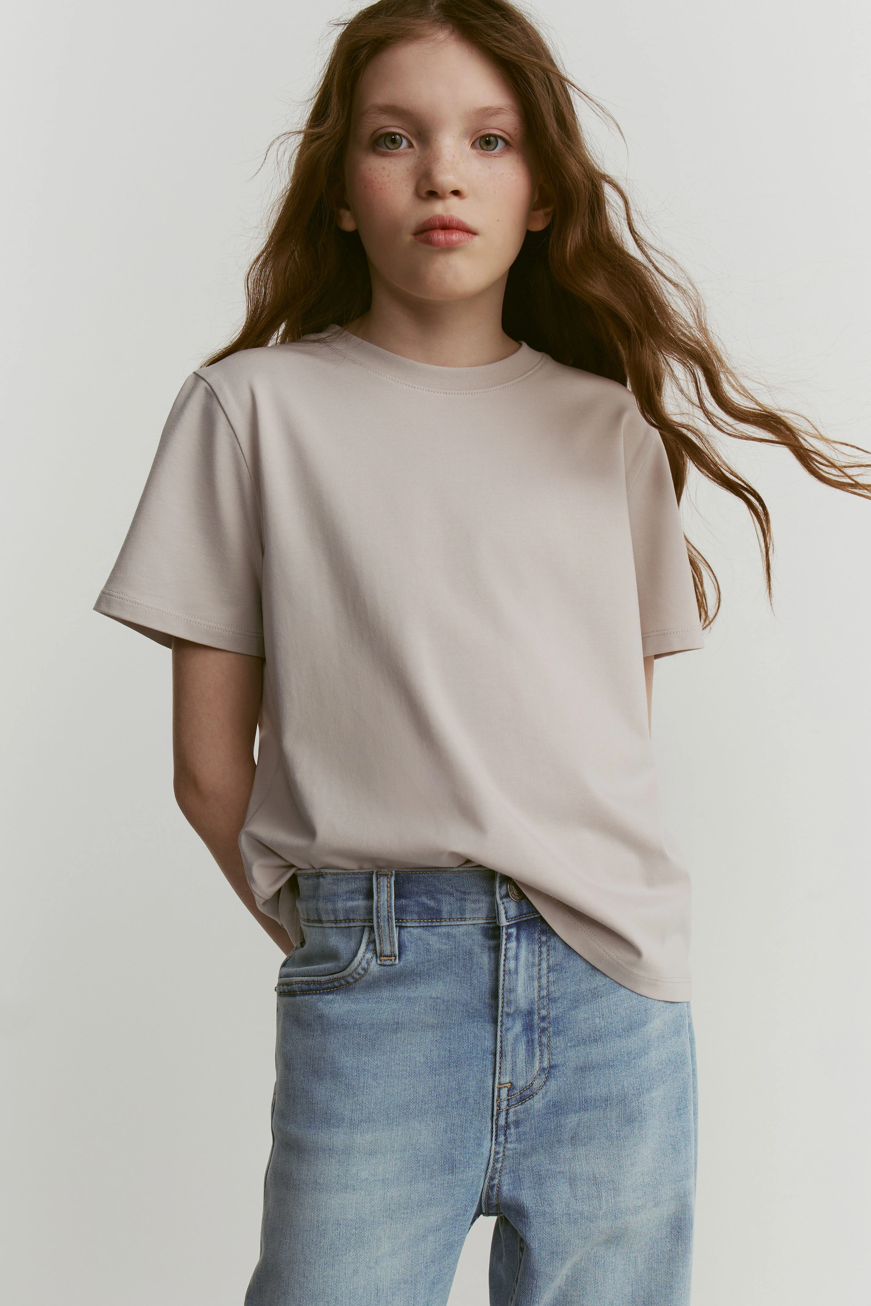 BASIC COTTON-MODAL T-SHIRT - Image 2
