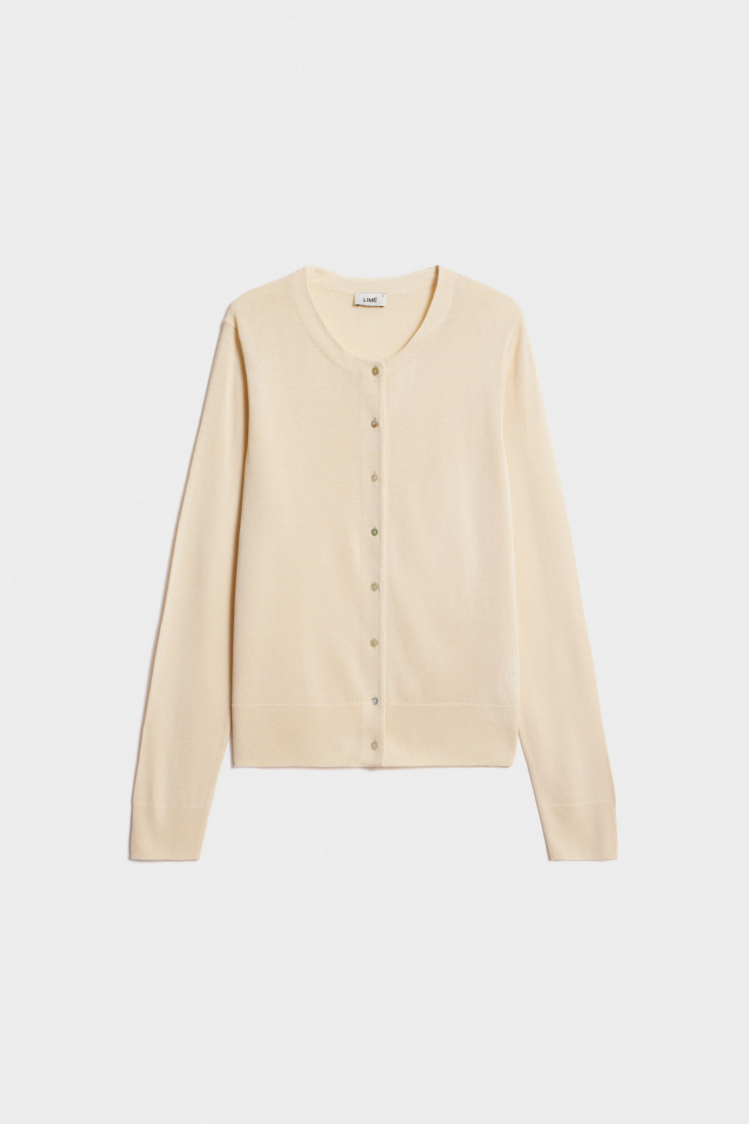 BASIC FINE-KNIT CARDIGAN - Image 6