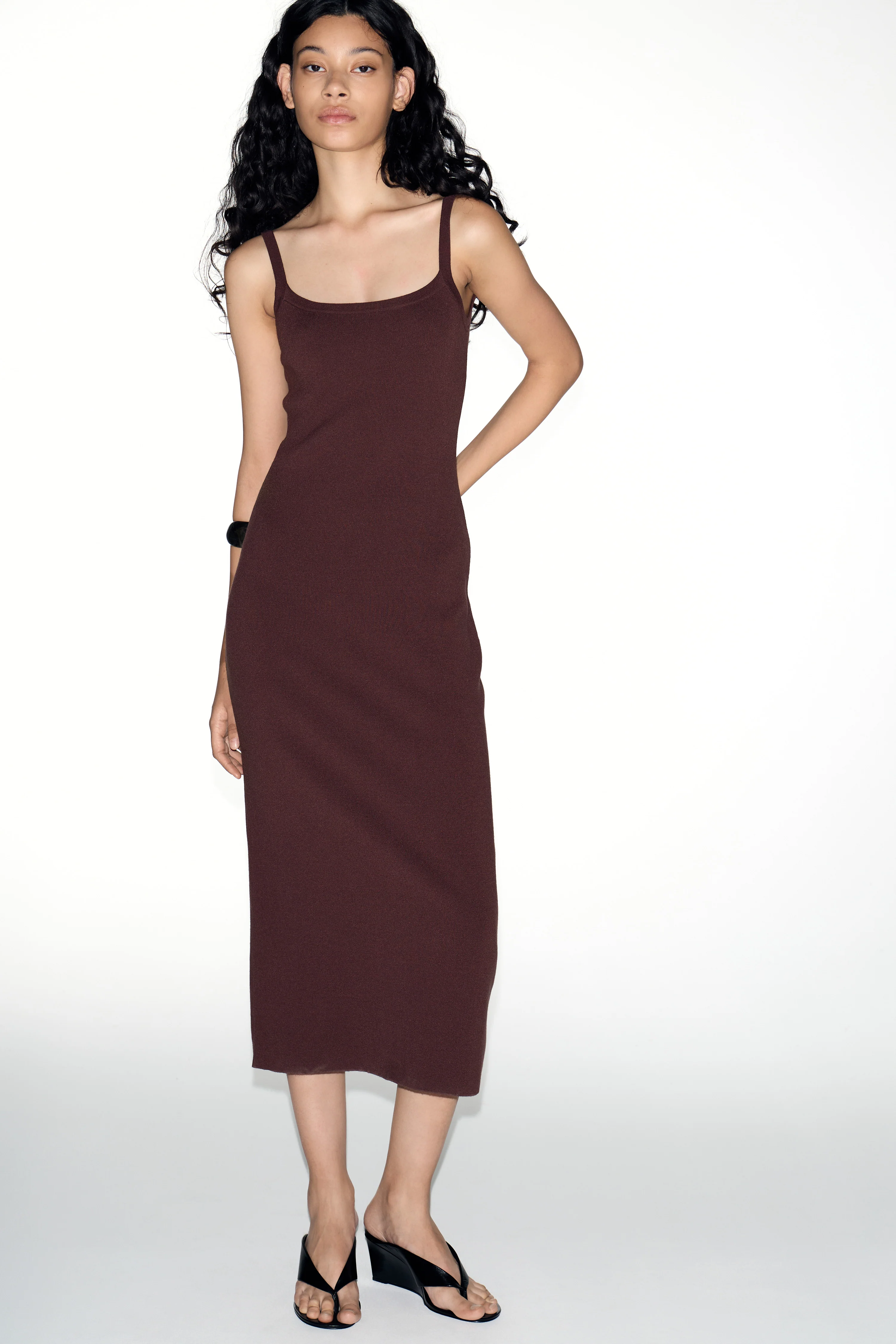 BASIC FINE-KNIT DRESS - Image 2