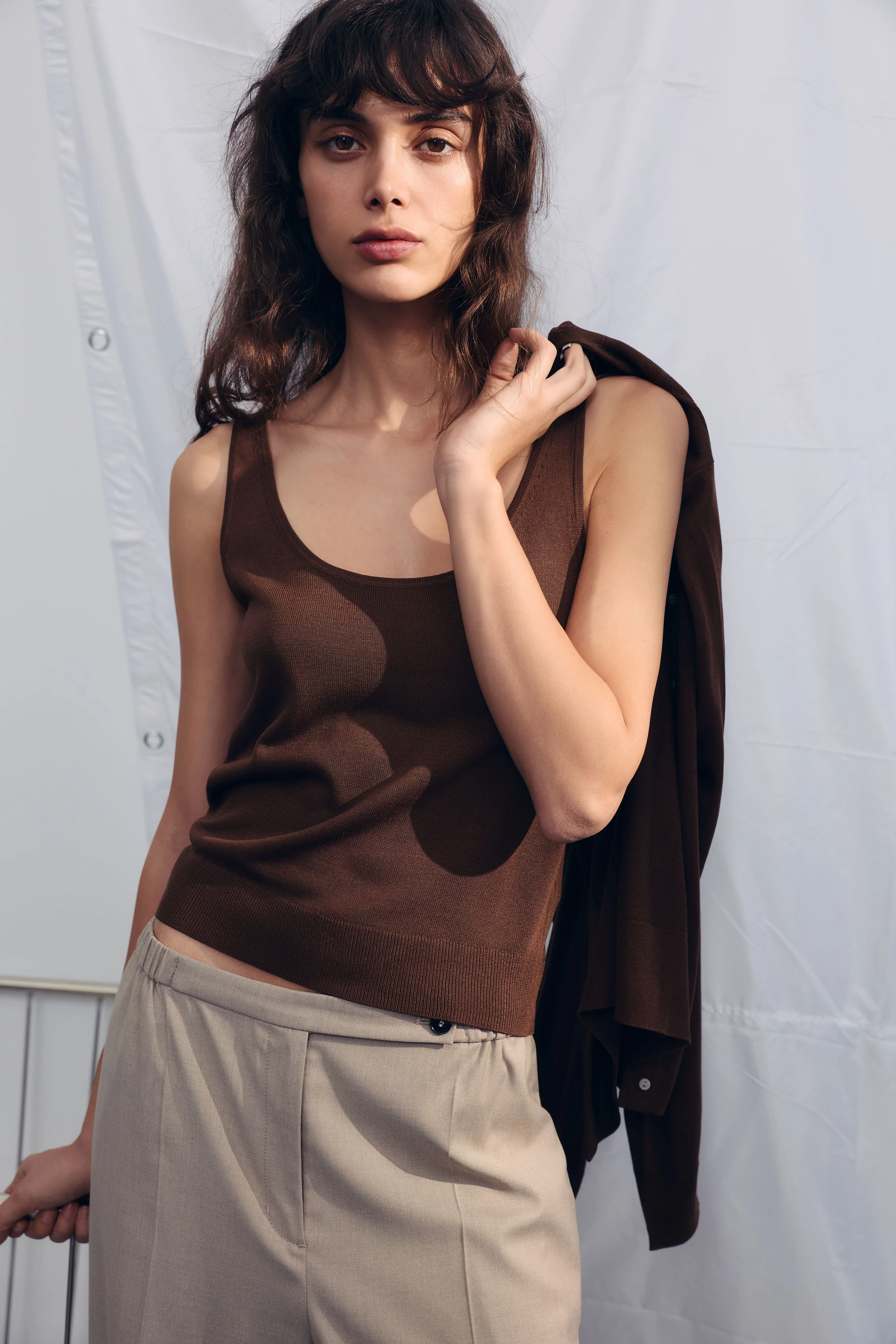 BASIC FINE-KNIT TOP