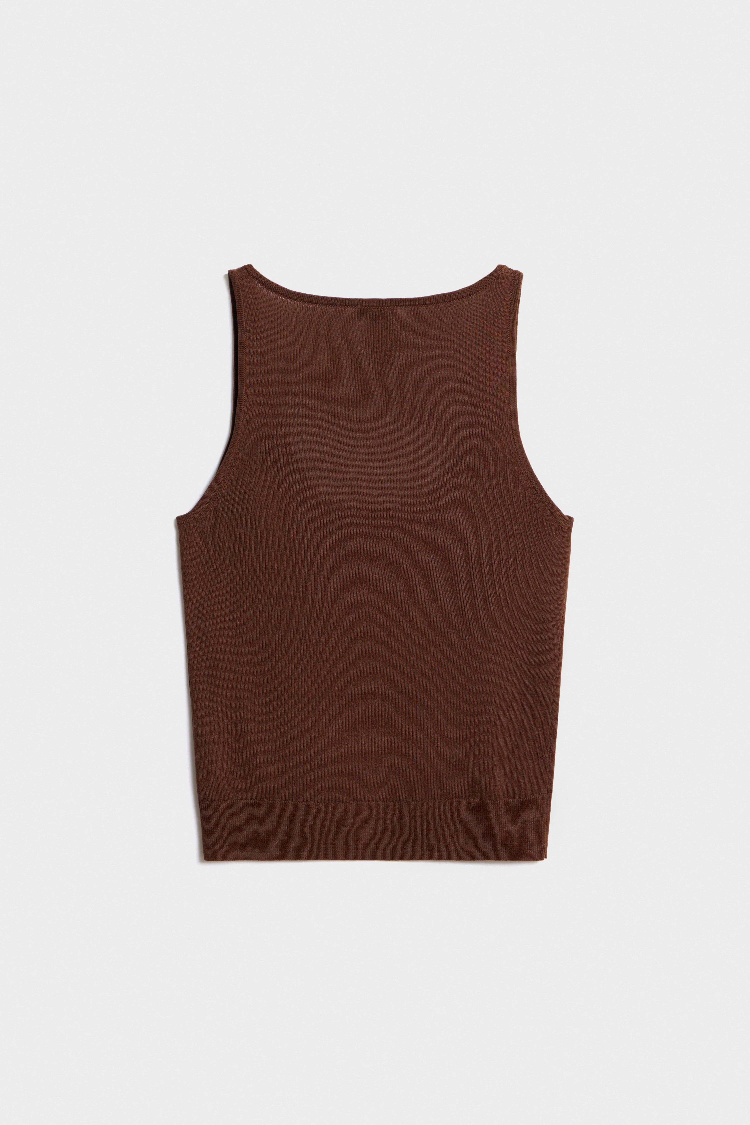 BASIC FINE-KNIT TOP - Image 6