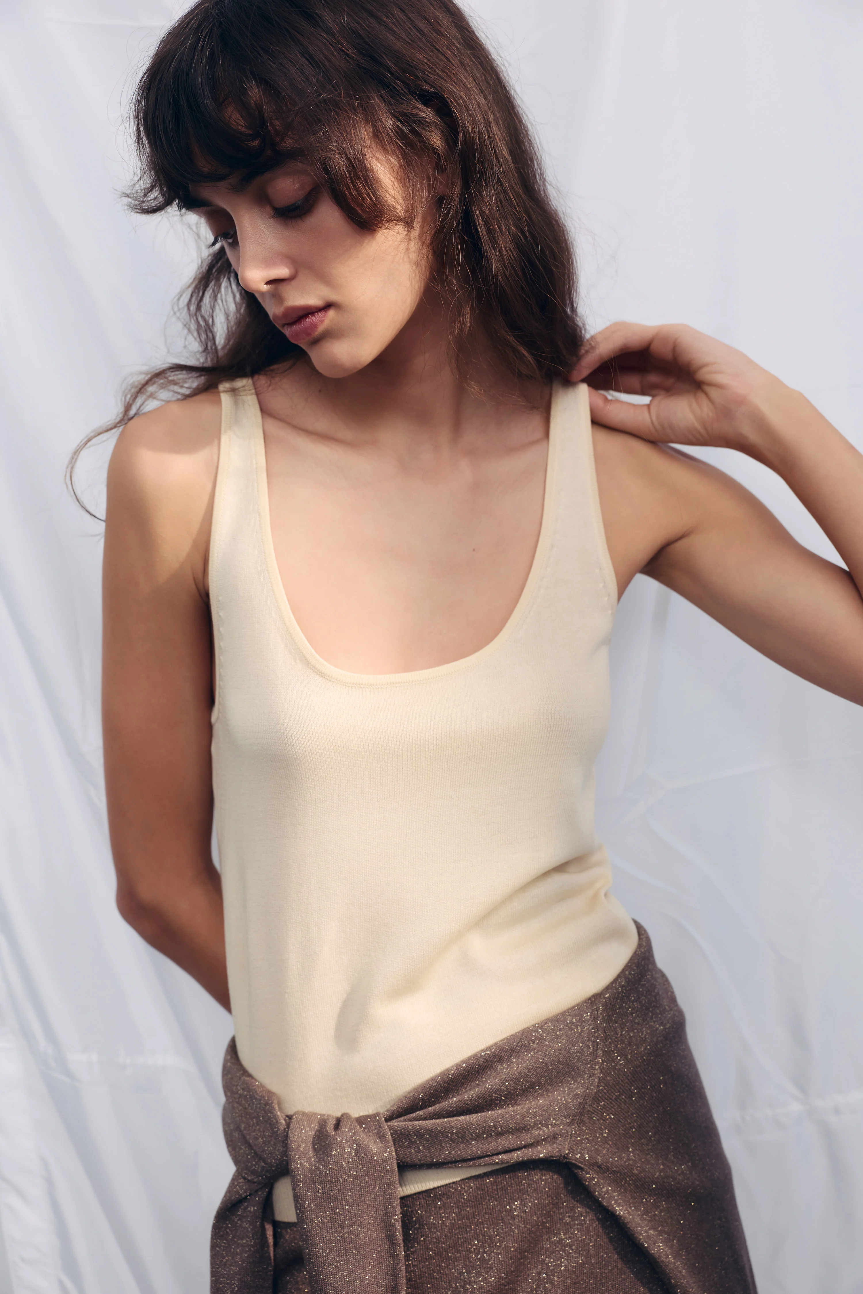 BASIC FINE-KNIT TOP