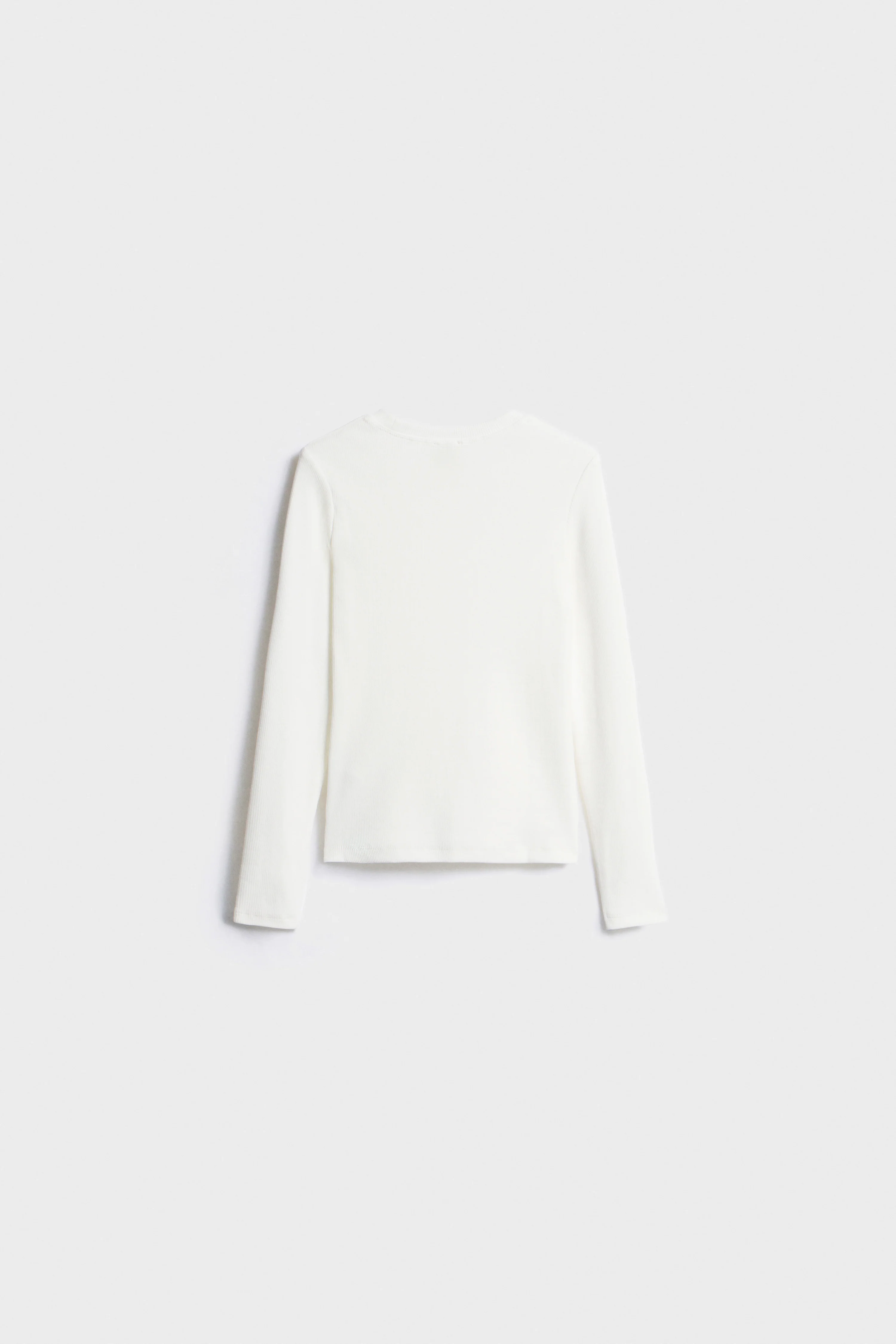 RIBBED LONG-SLEEVE T-SHIRT - Image 4