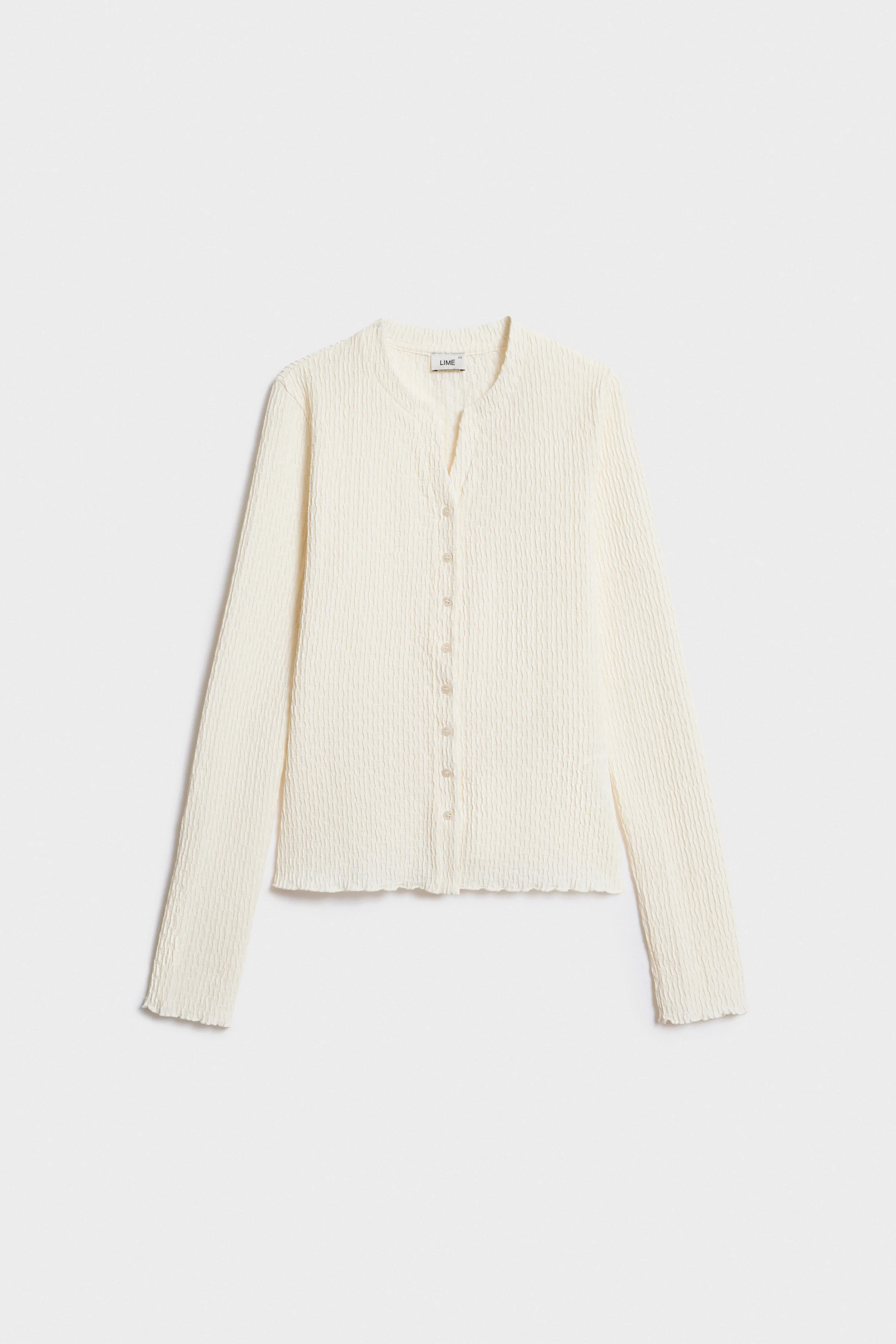 CRINKLED LONG-SLEEVED T-SHIRT - Image 5
