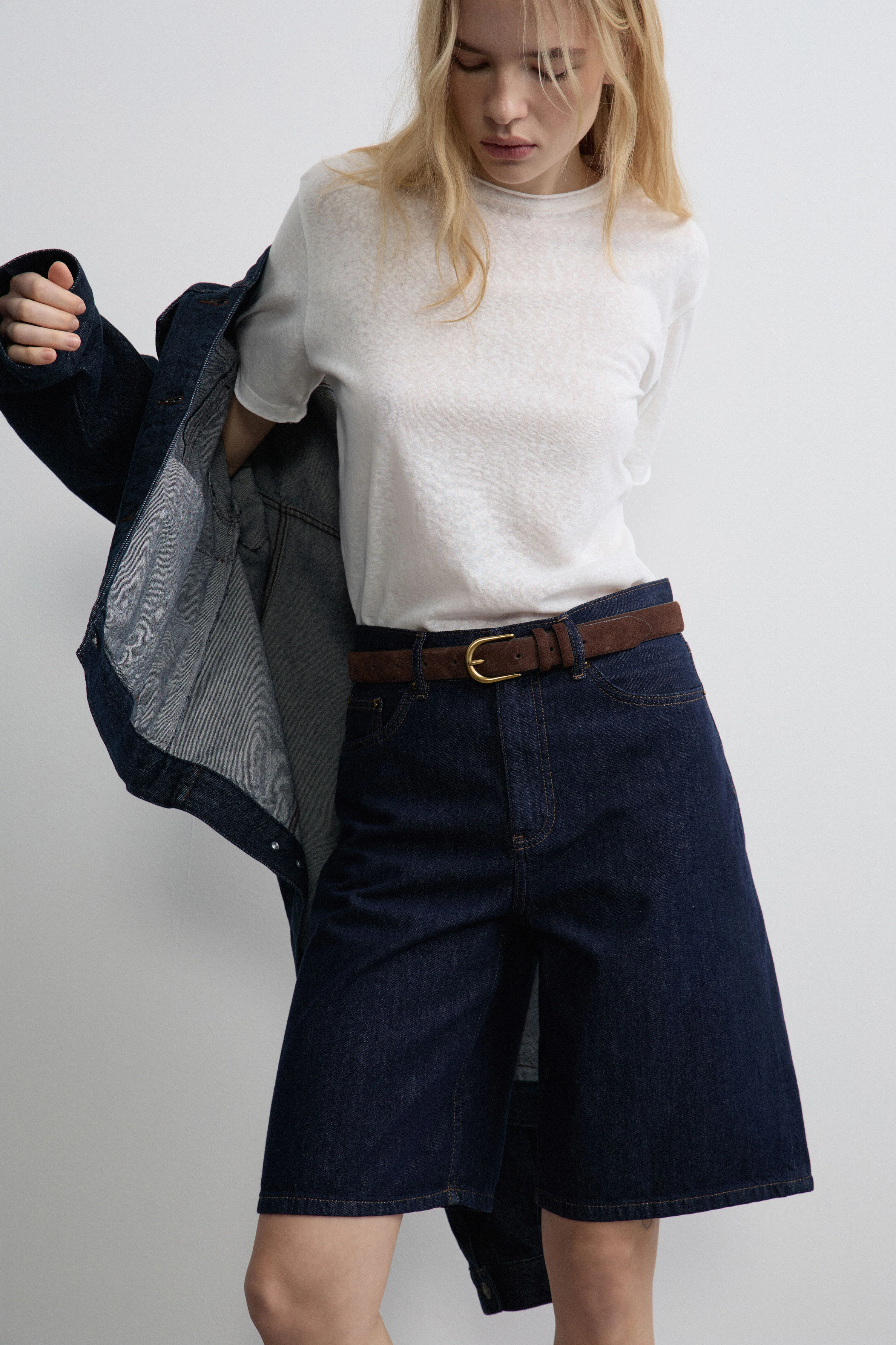VINTAGE-LOOK STRAIGHT T-SHIRT