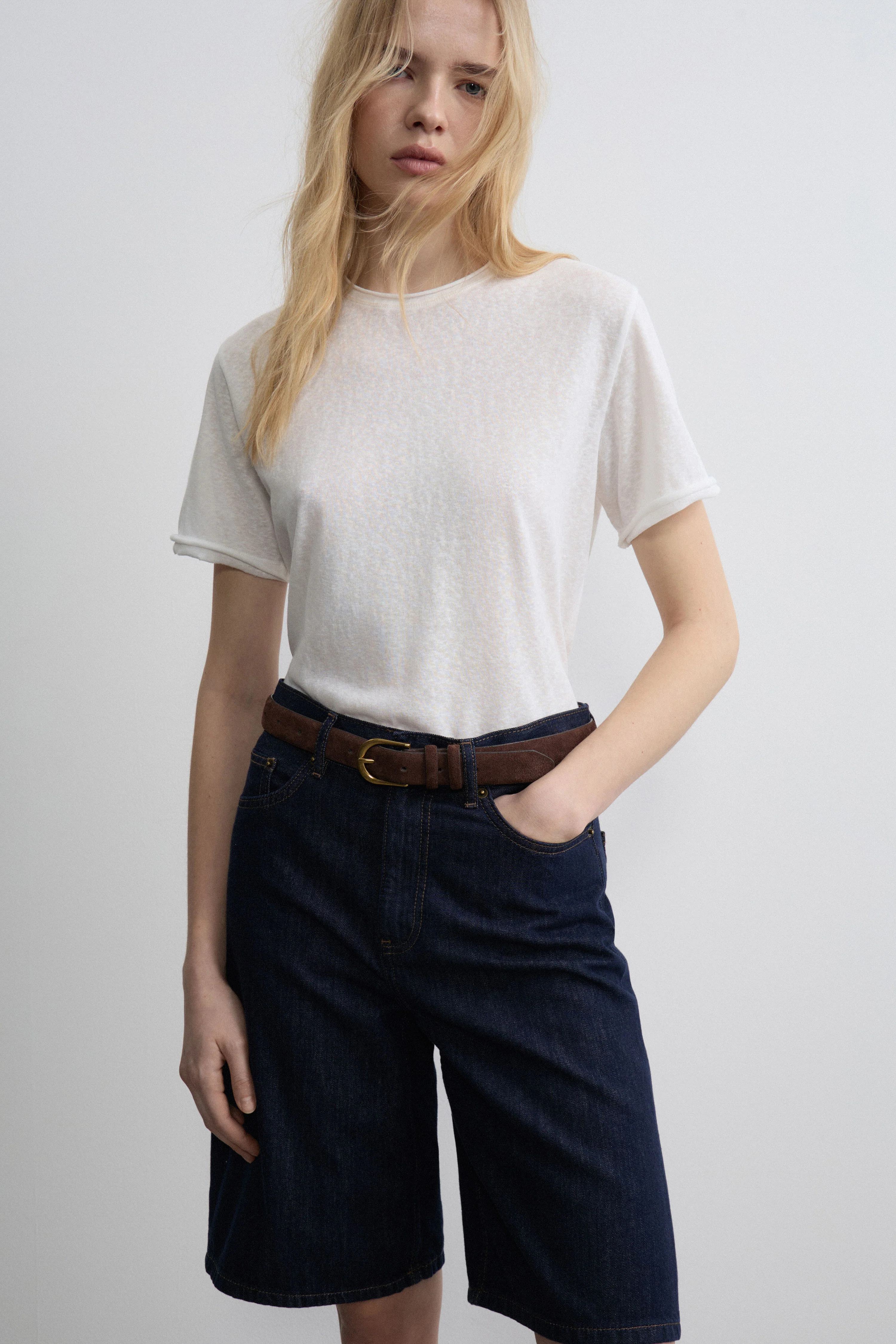 VINTAGE-LOOK STRAIGHT T-SHIRT - Image 3