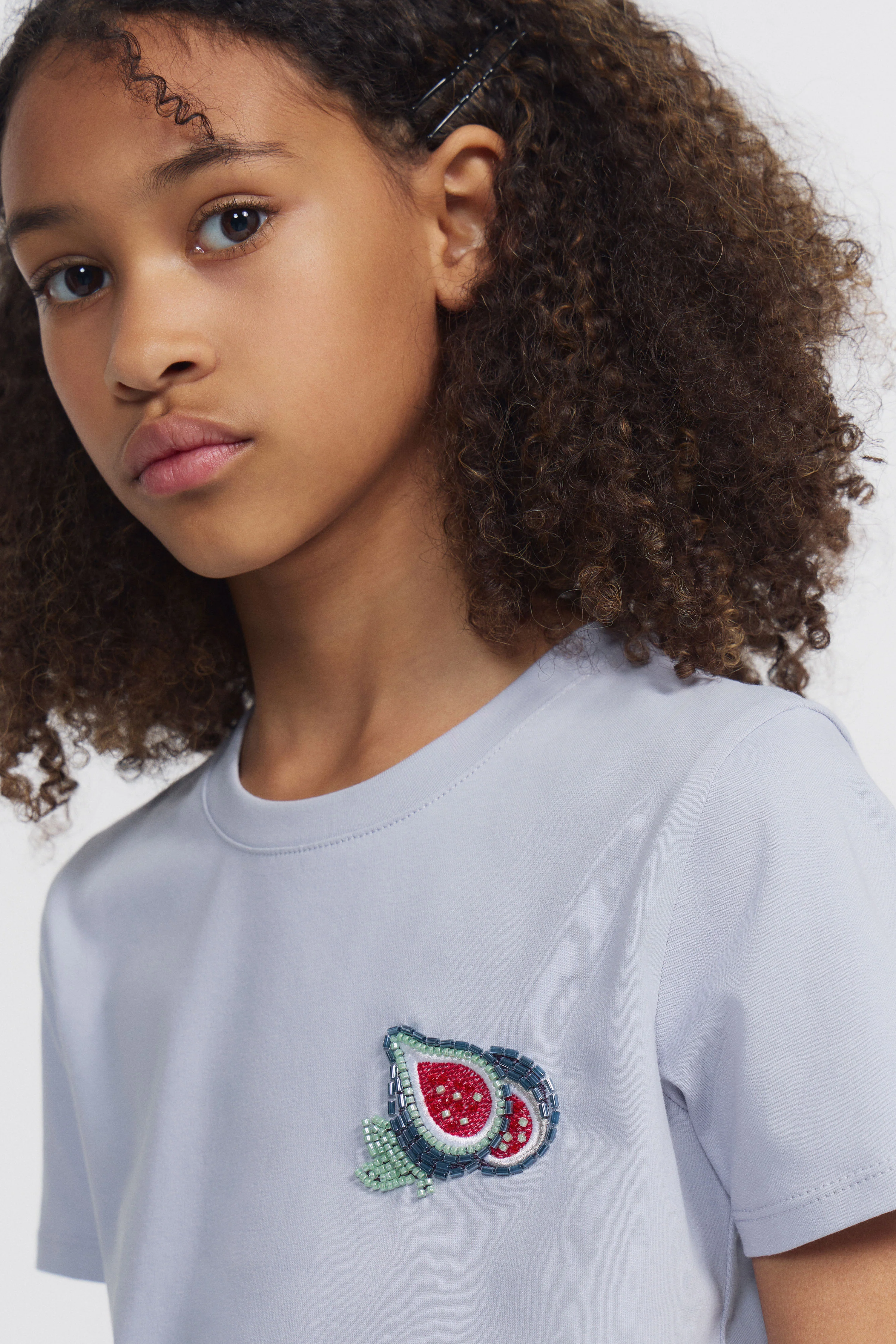 BEAD-EMBELLISHED COTTON T-SHIRT - Image 3