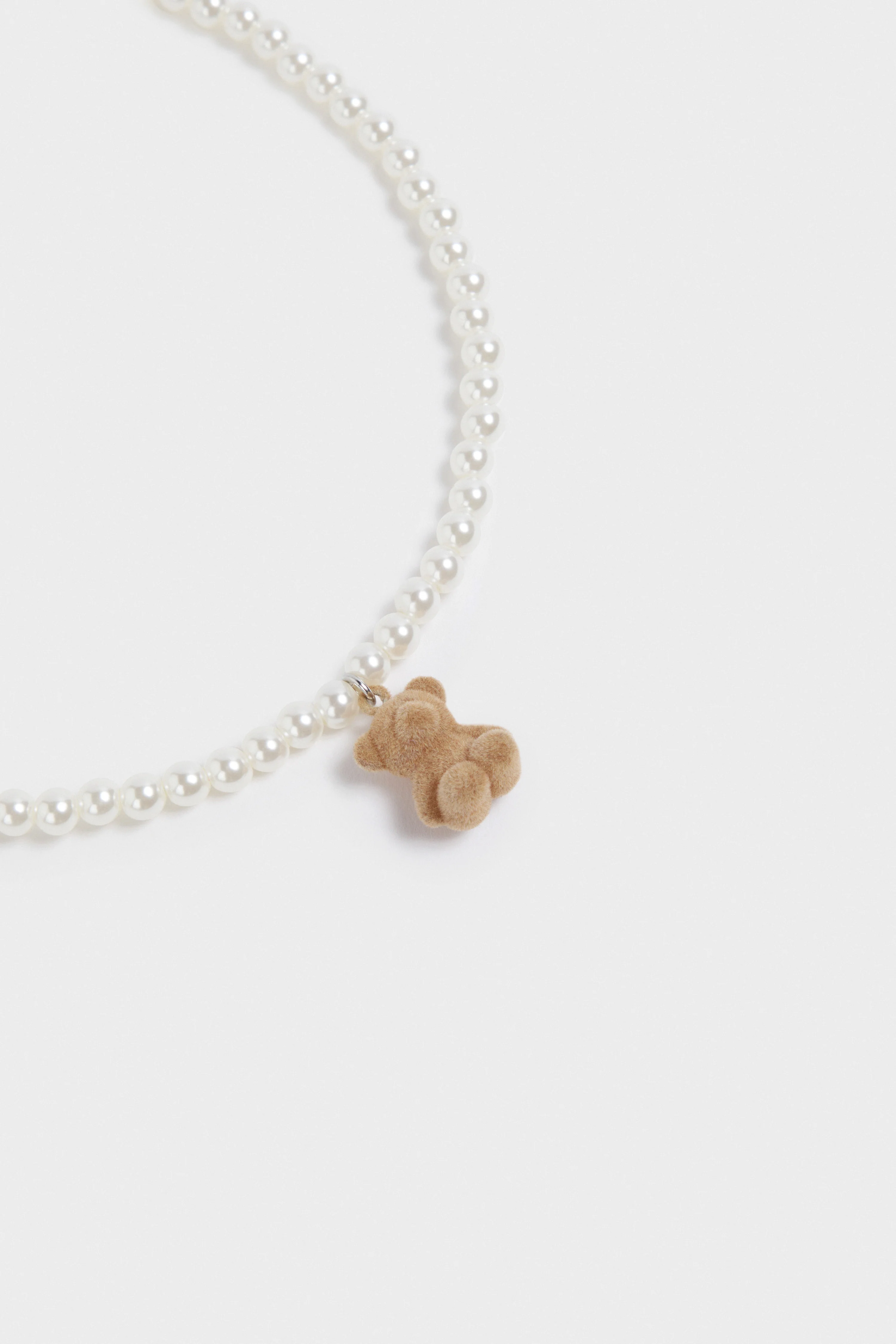 BEAR-PENDANT BEADED NECKLACE - Image 4
