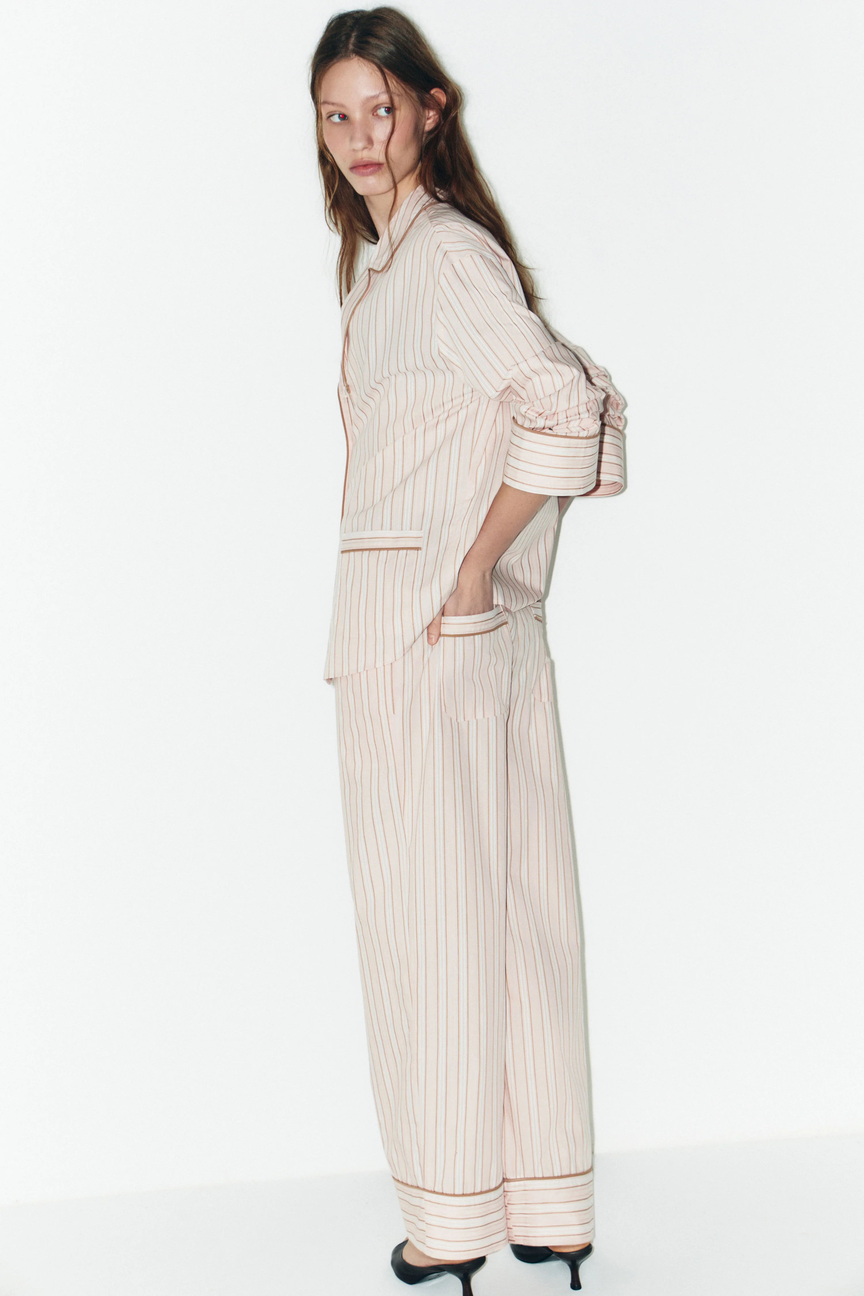 BELTED COTTON TROUSERS - Image 3