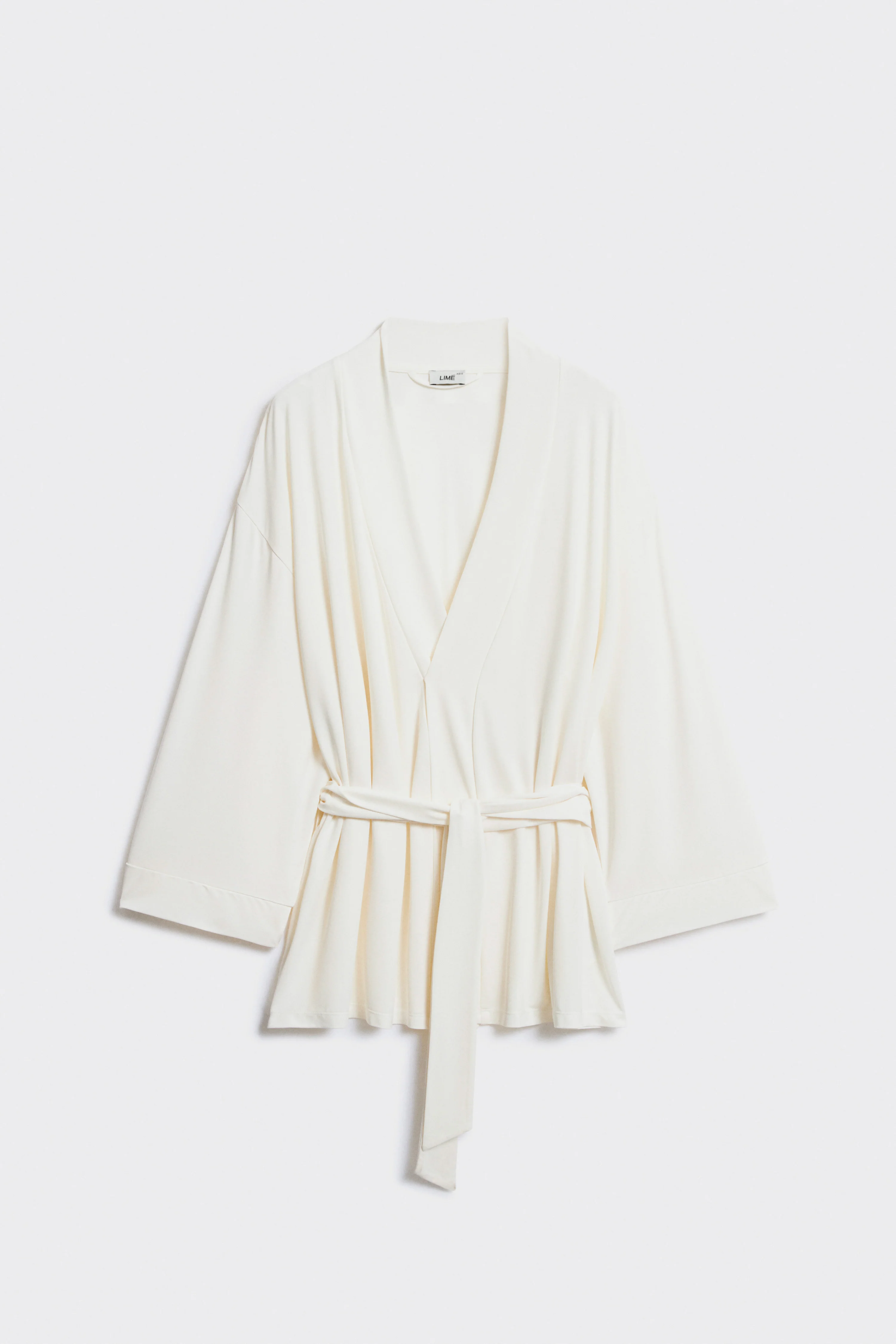 BELTED JERSEY KIMONO - Image 5