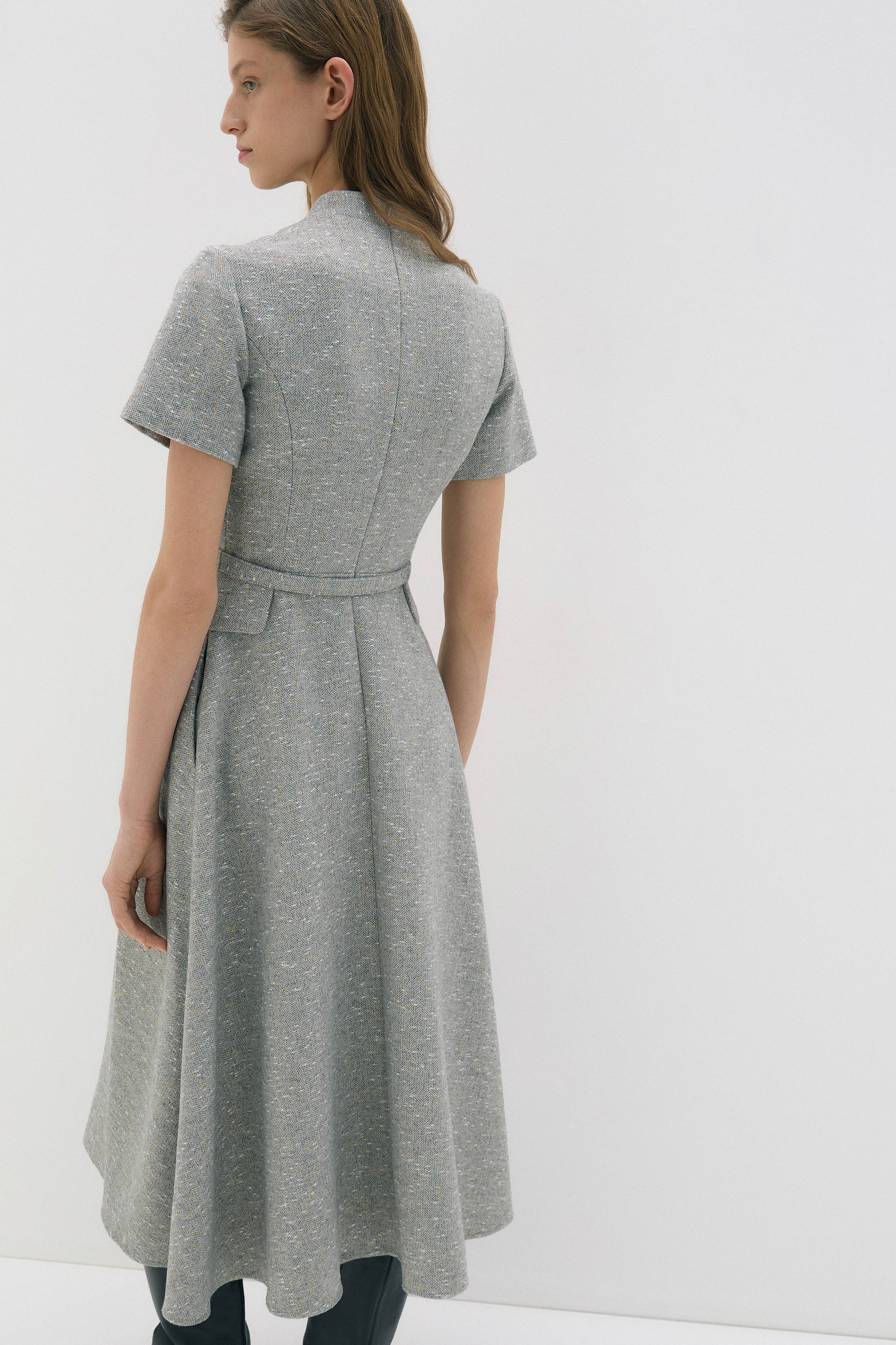 BELTED LONG DRESS - Image 5