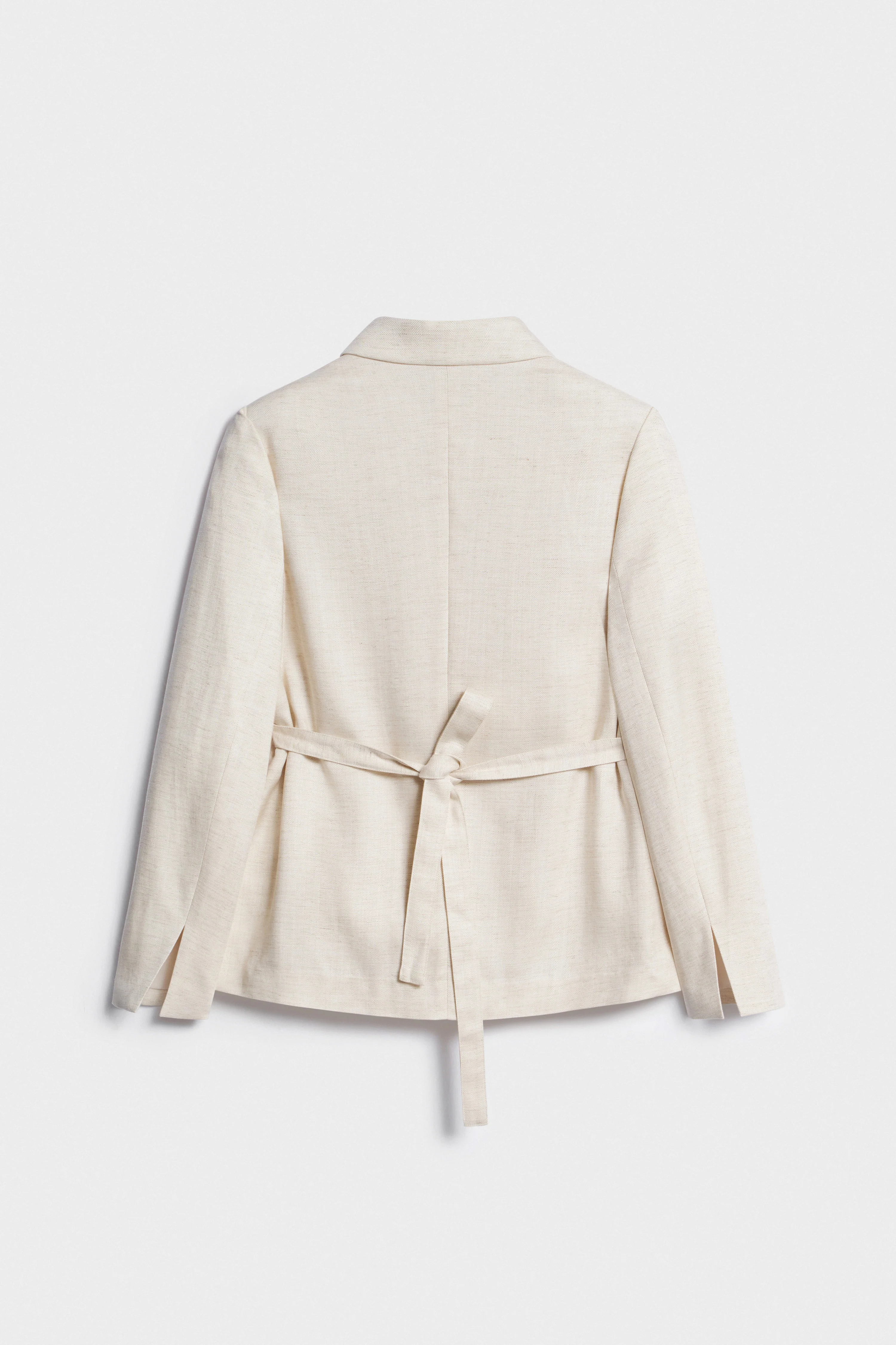 BELTED LYOCELL-LINEN BLAZER - Image 7