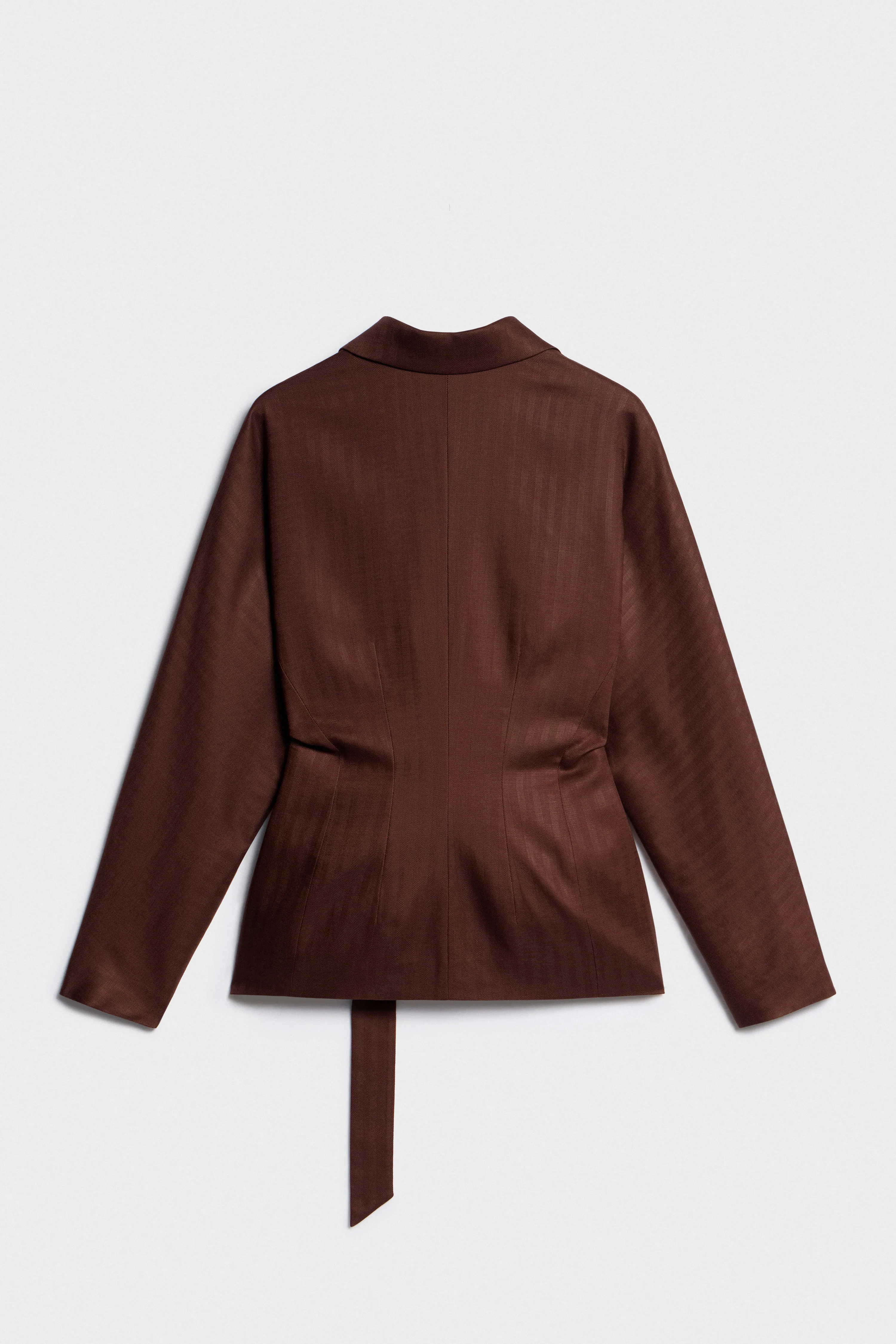 BELTED LYOCELL-LINEN BLAZER - Image 6