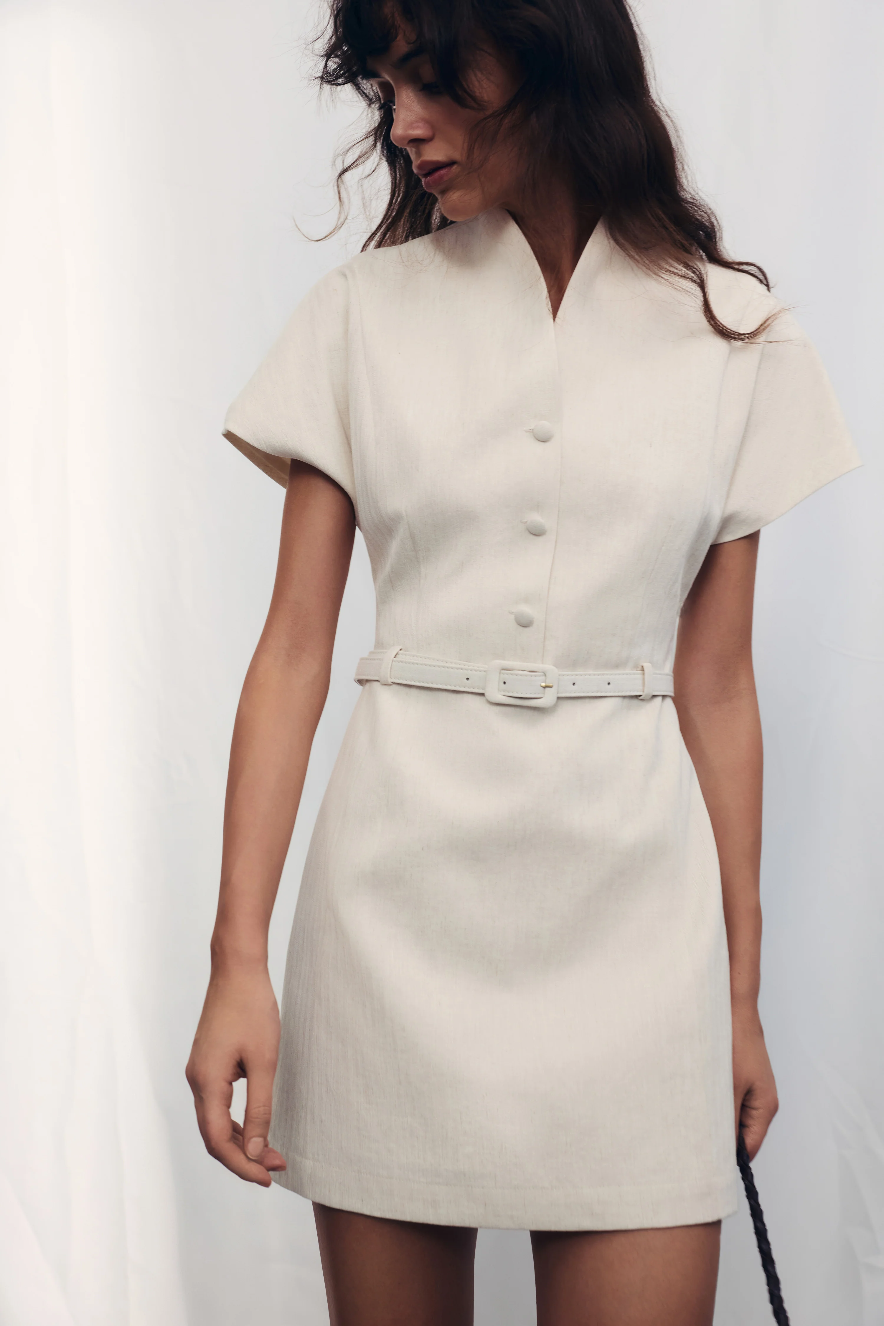 BELTED MINI DRESS - Image 3