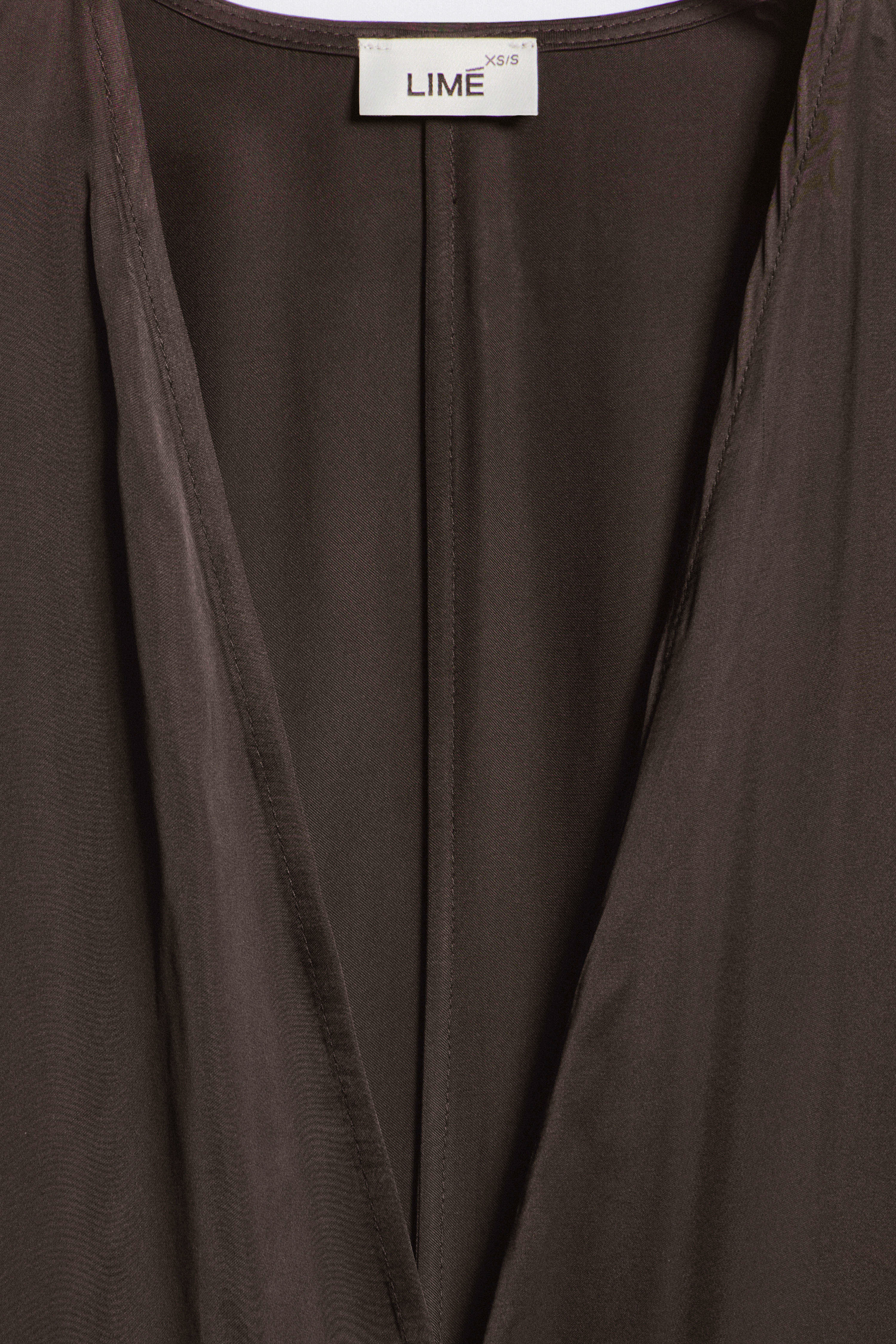 BELTED SATIN KIMONO - Image 6