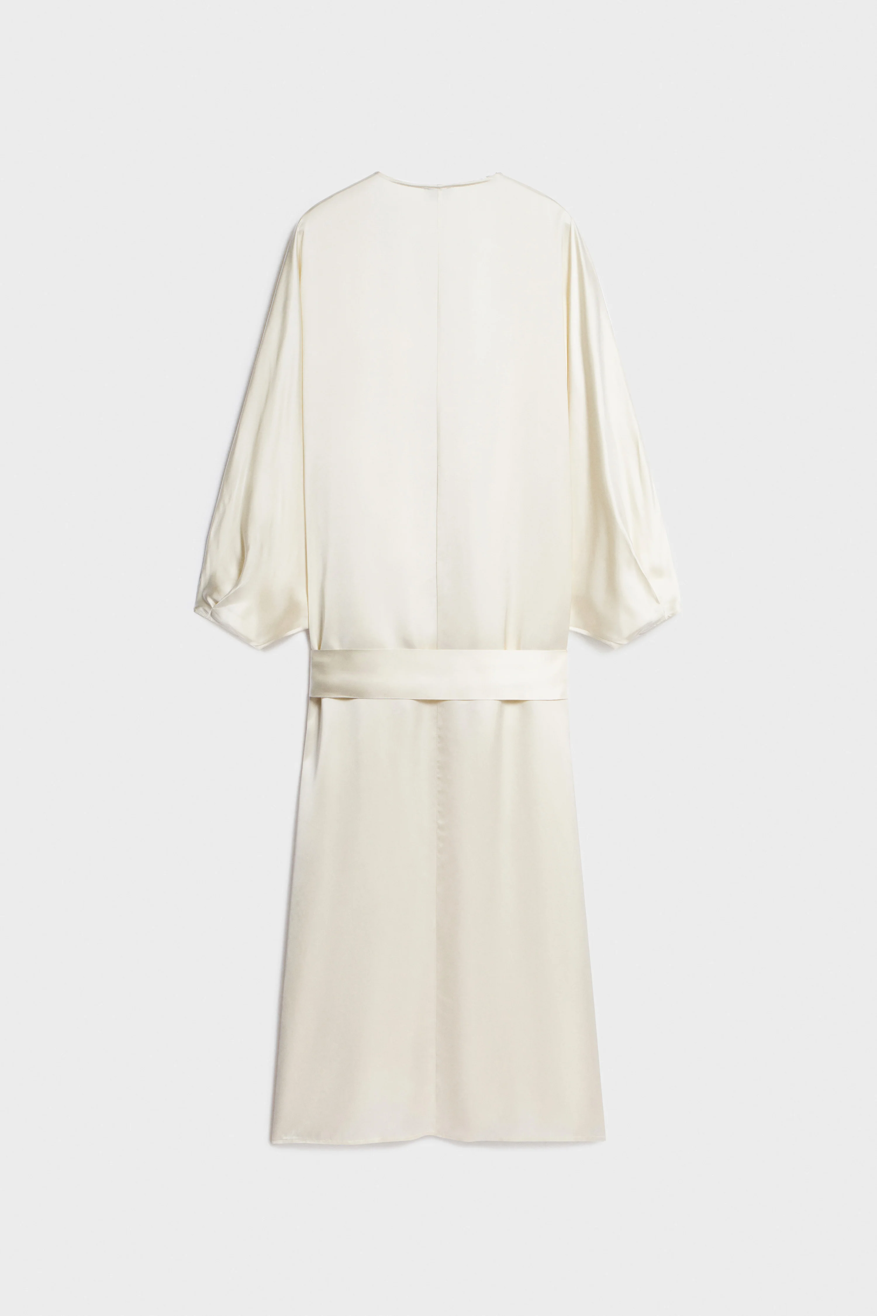 BELTED SATIN KIMONO - Image 5