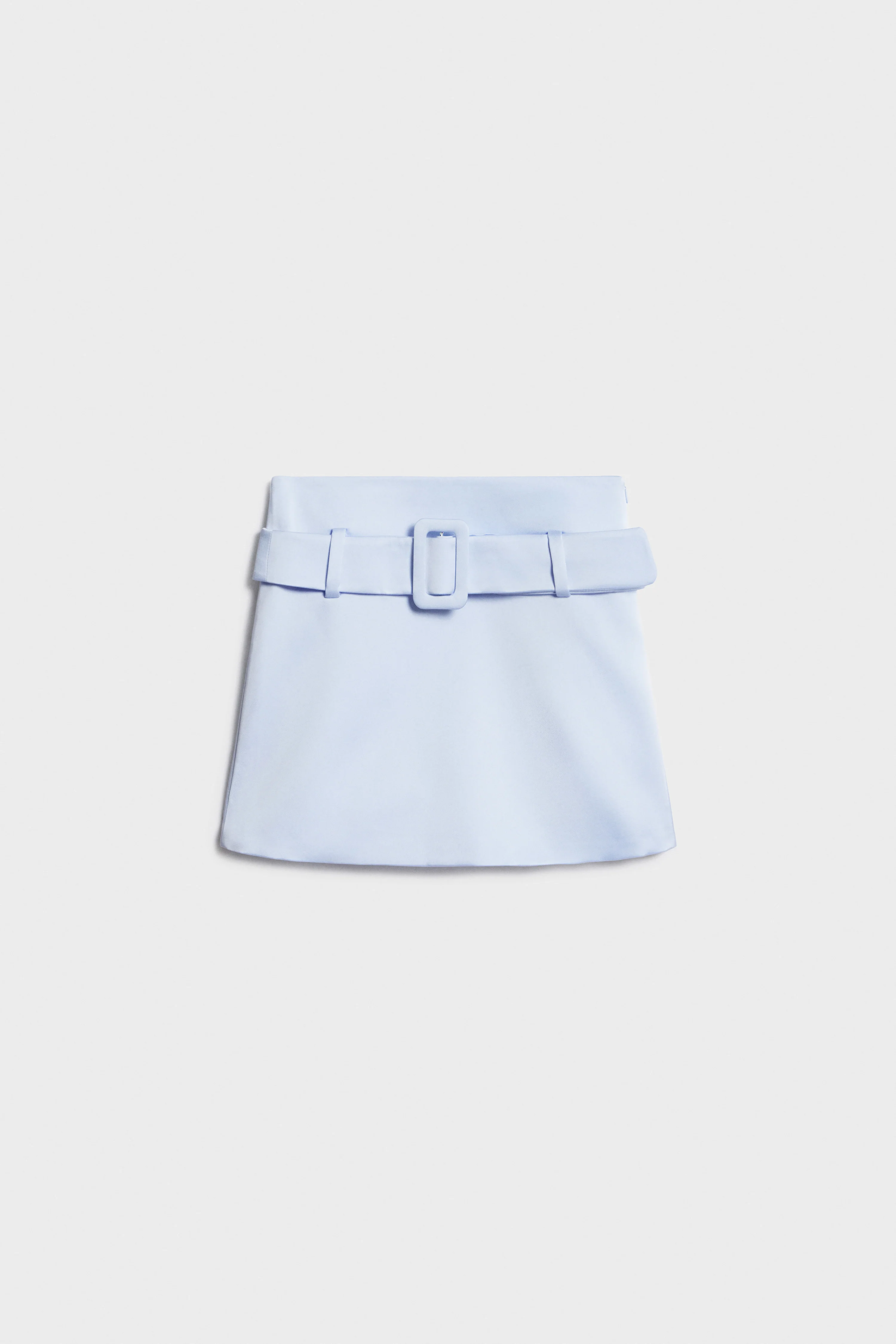 BELTED SATIN SKIRT - Image 3