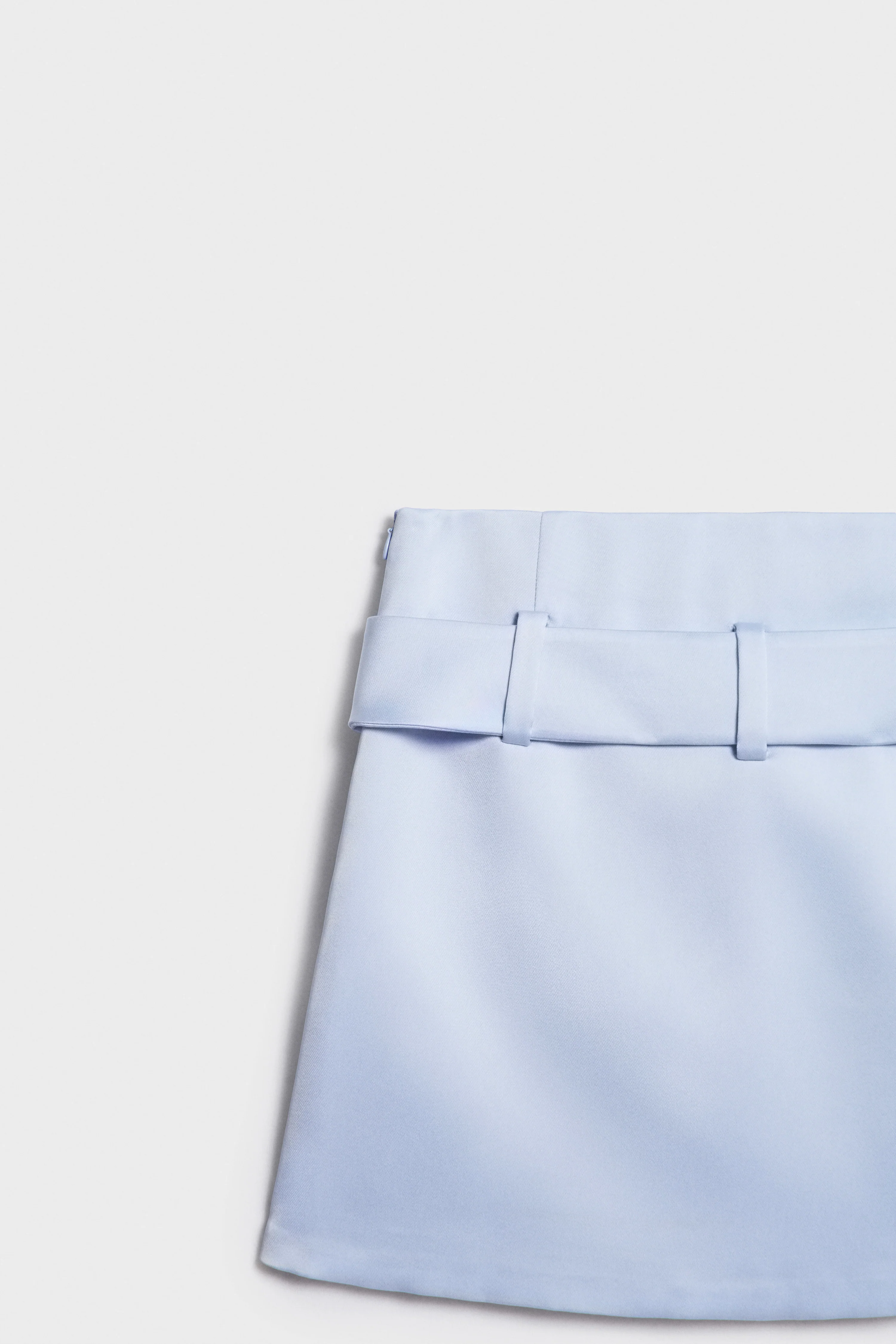 BELTED SATIN SKIRT - Image 5