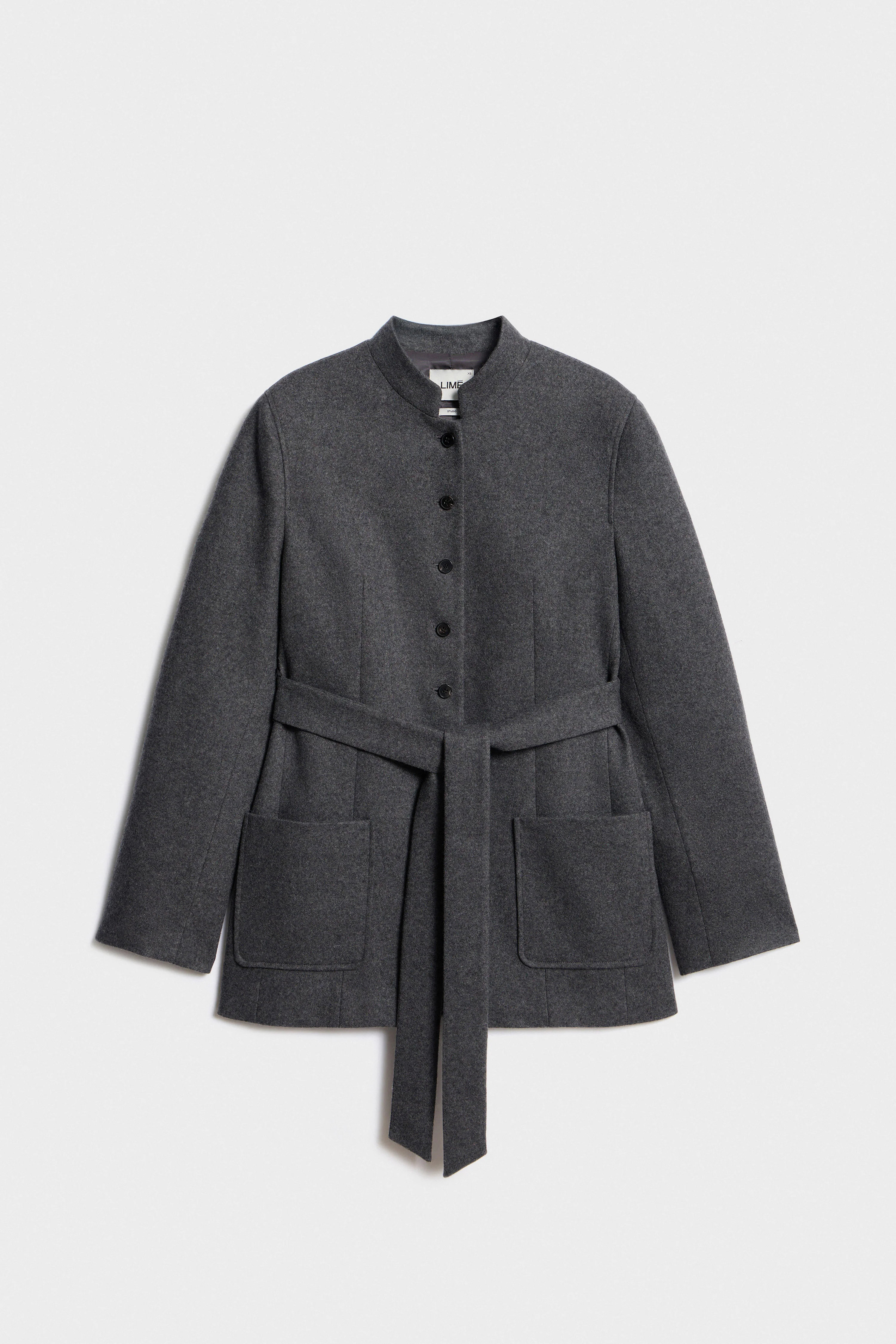 BELTED WOOL-BLEND BLAZER - Image 4