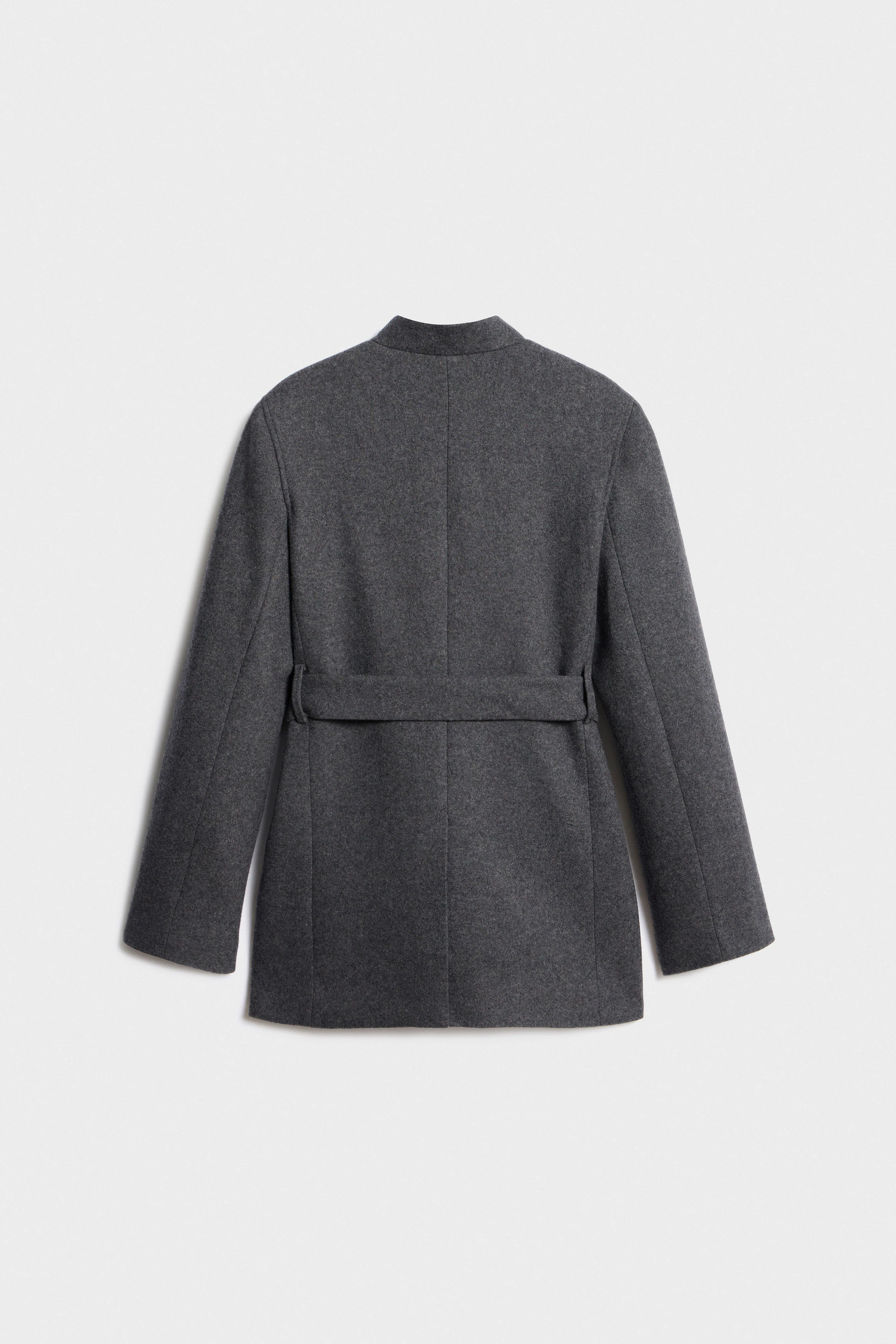 BELTED WOOL-BLEND BLAZER - Image 5