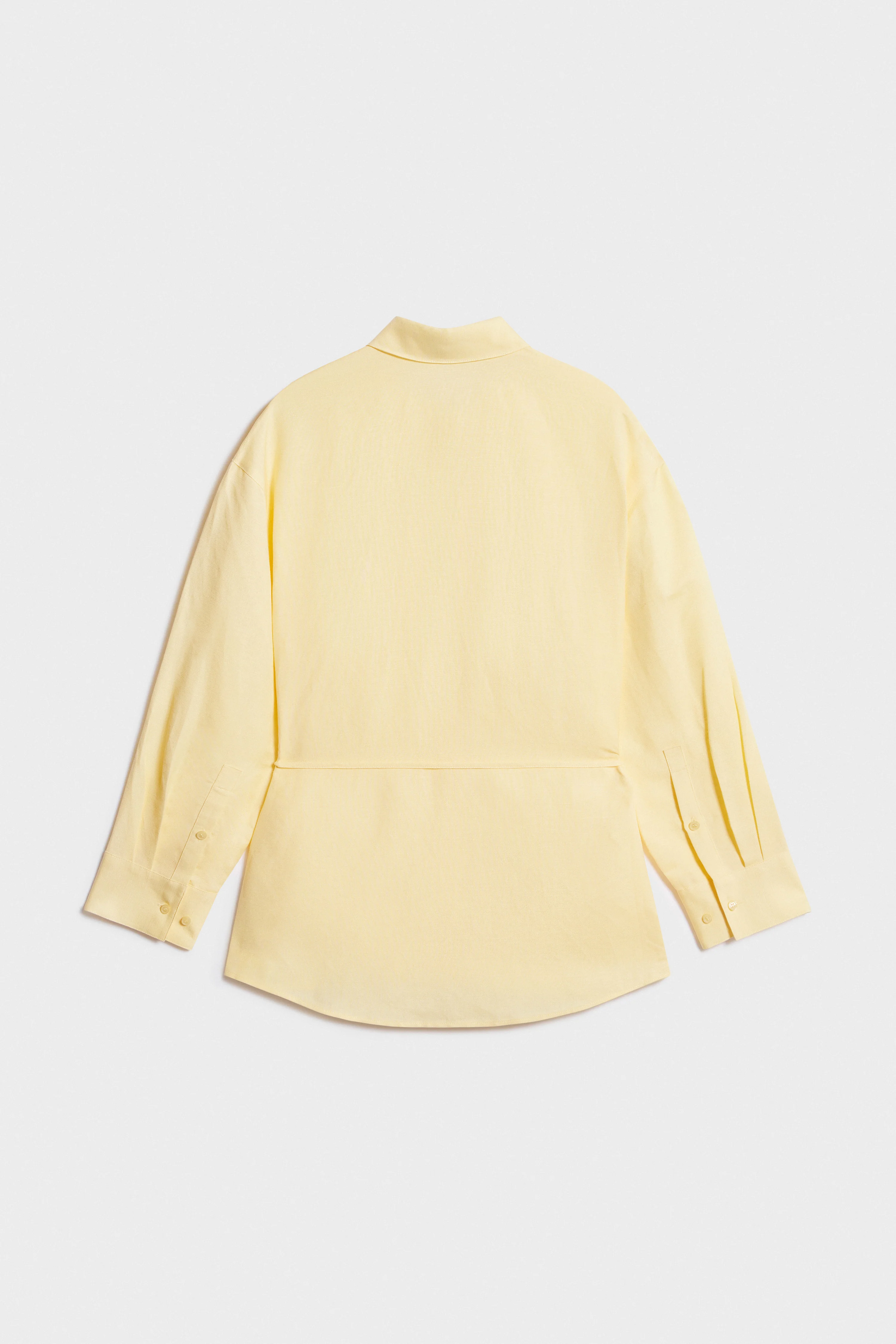 BETTED LINEN-VISCOSE SHIRT - Image 5