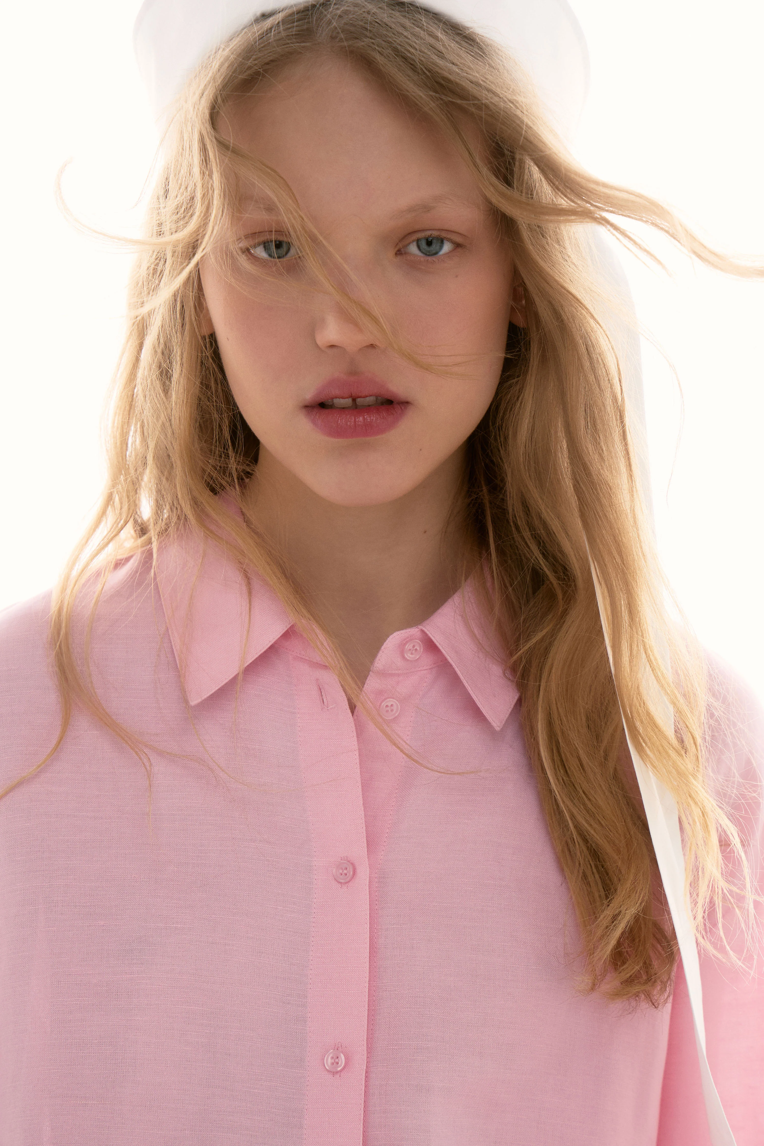 BETTED LINEN-VISCOSE SHIRT - Image 2