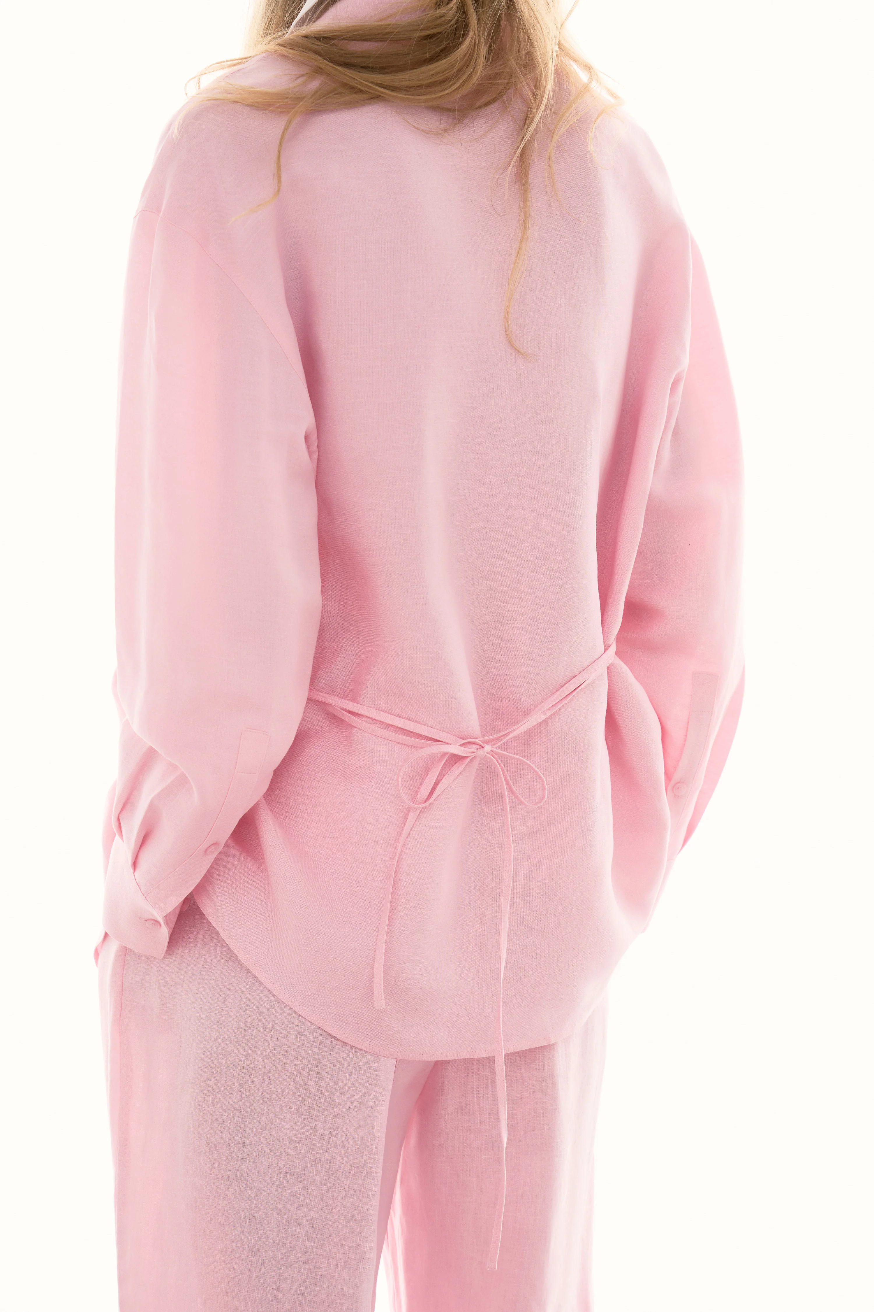BETTED LINEN-VISCOSE SHIRT - Image 4