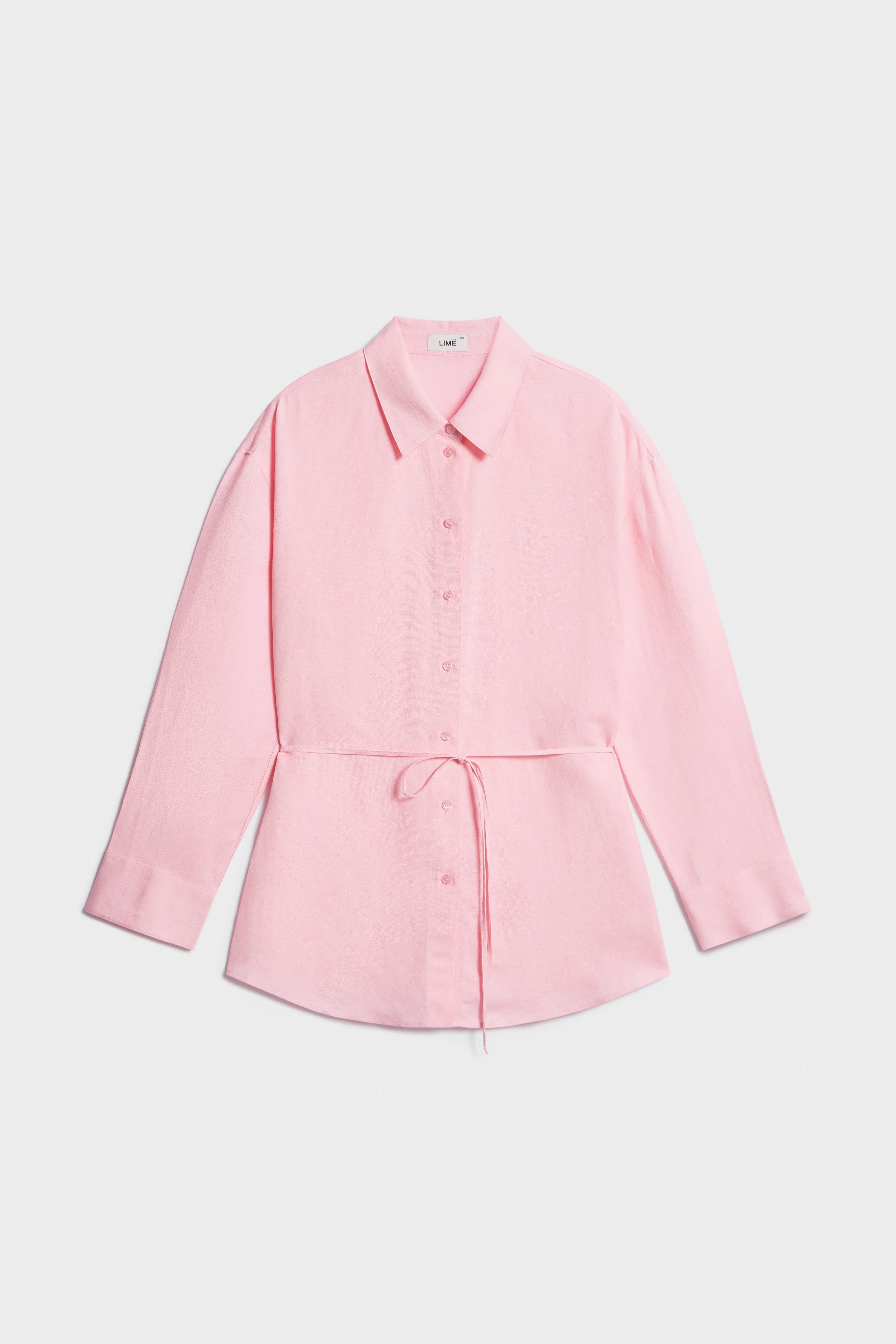 BETTED LINEN-VISCOSE SHIRT - Image 5